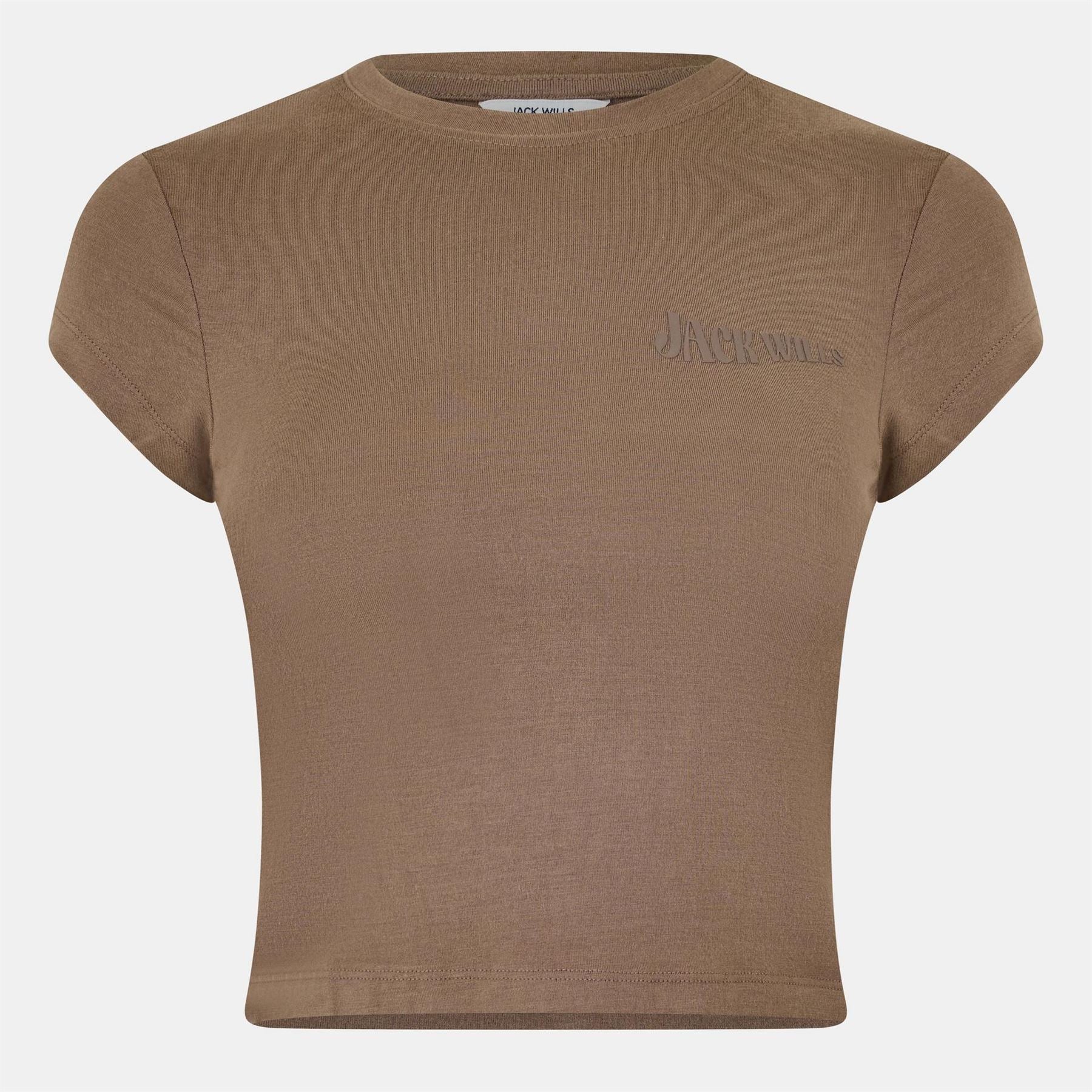 Jack Wills Cropped Short Sleeve Slim Fit T-Shirt