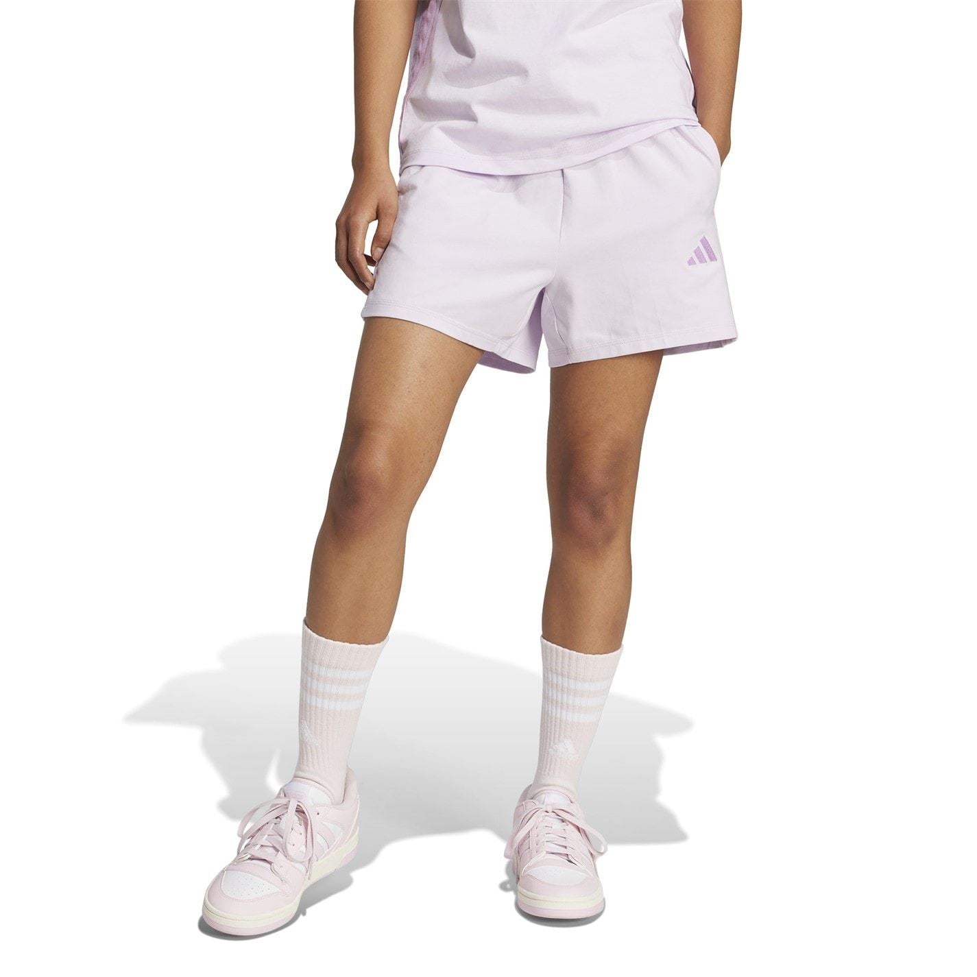 adidas Womens Essentials 3 Stripe Shorts