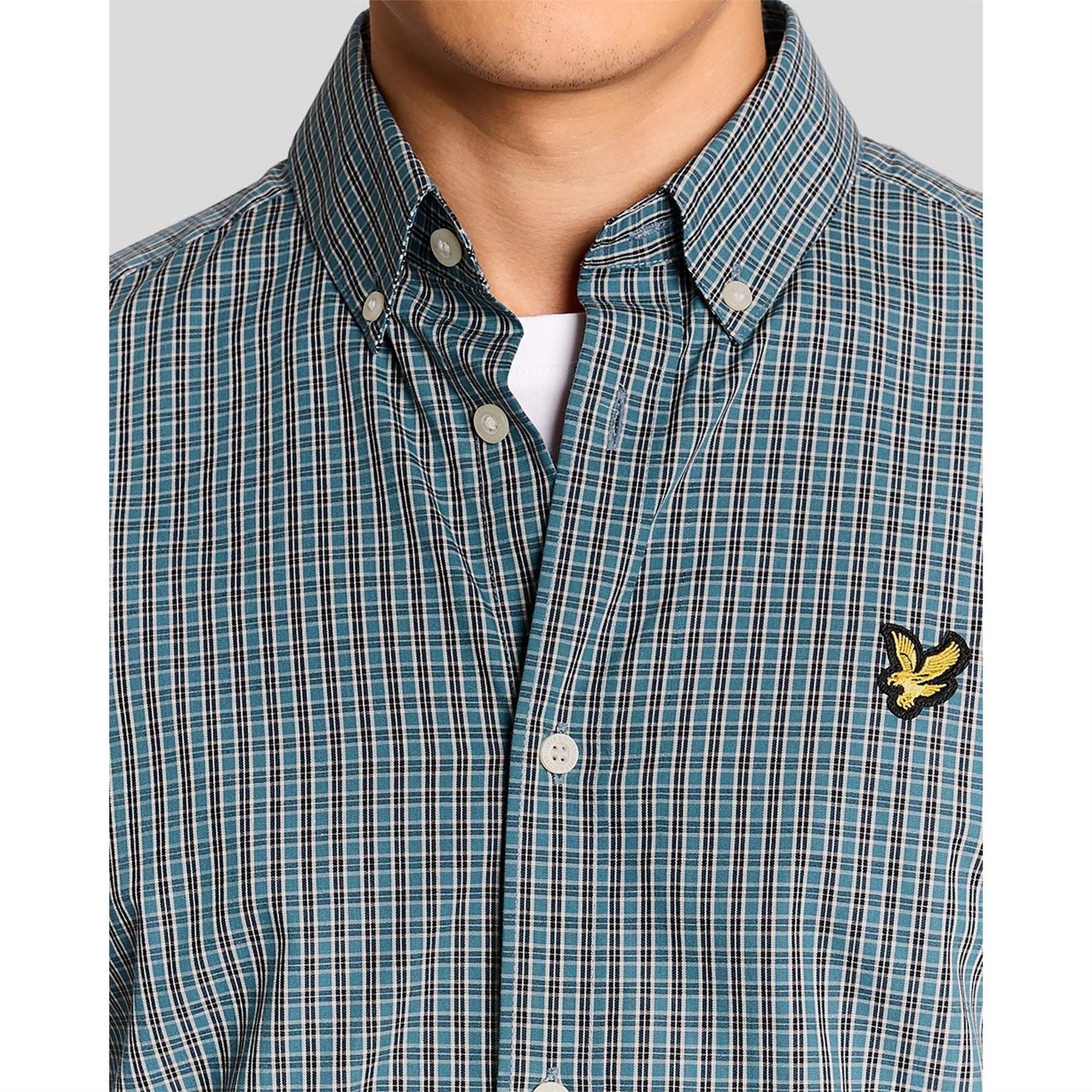 Lyle and Scott Patterned Short Sleeve Shirt
