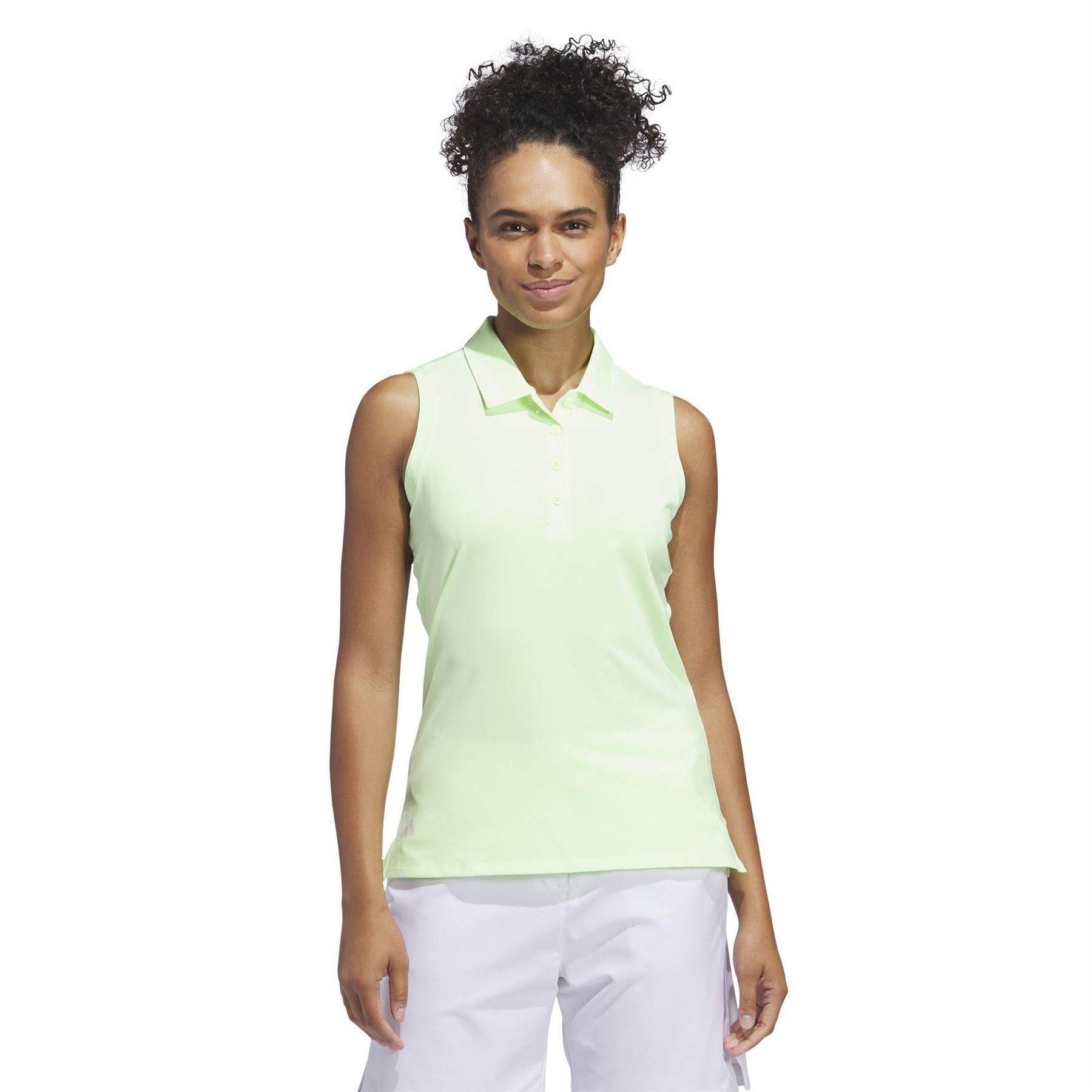 adidas Womens Ultimate365 Solid Sleeveless Polo Shirt