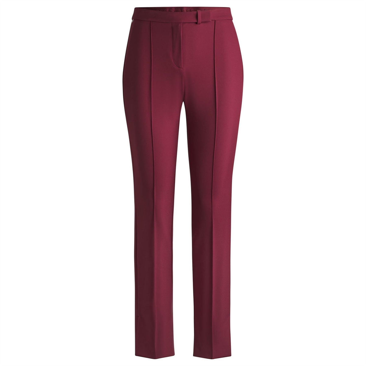 Boss Tizena Solid Patterned Straight Trousers
