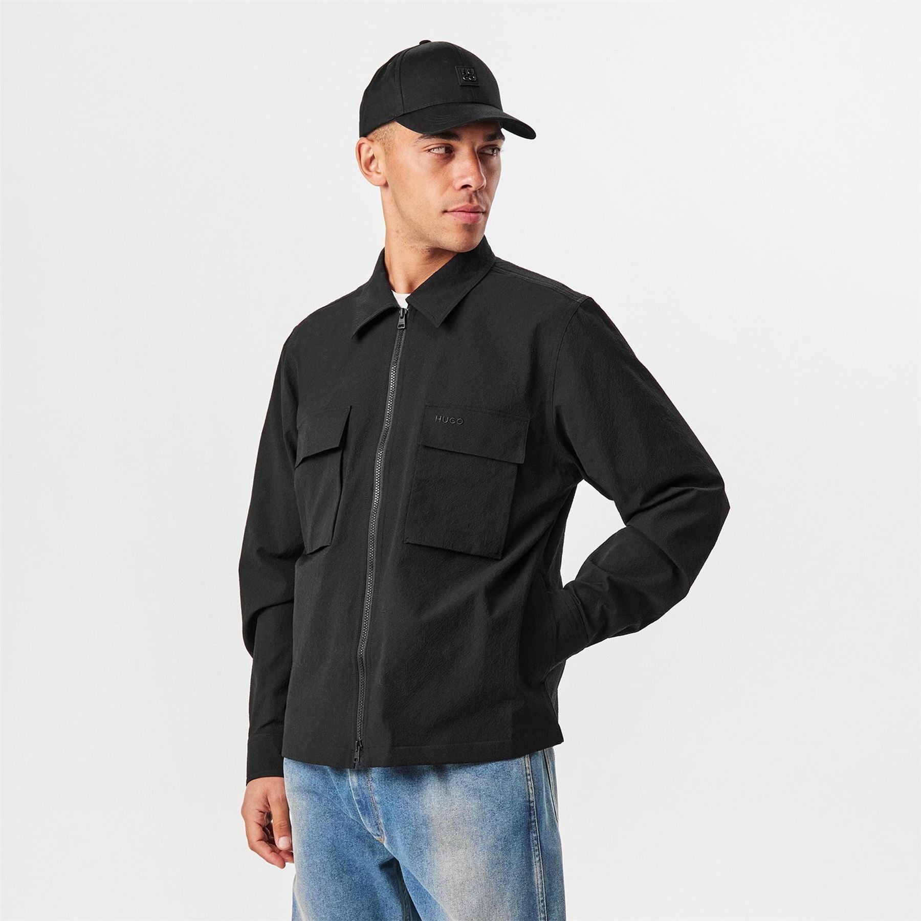 Hugo Full Zip Double Flap Pocket Overshirt