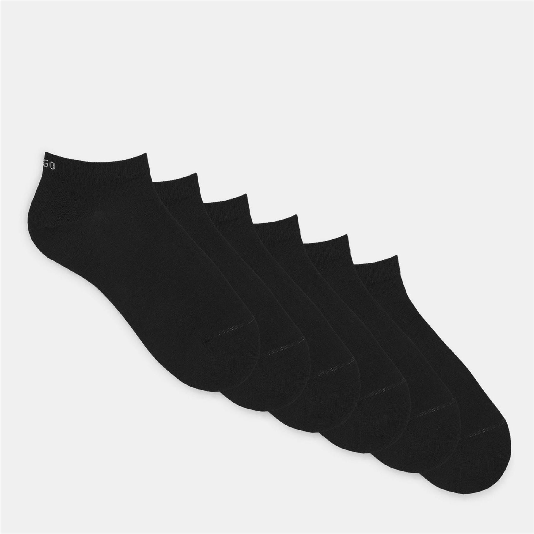 Hugo Cotton Blend 6 Pack Trainer Socks