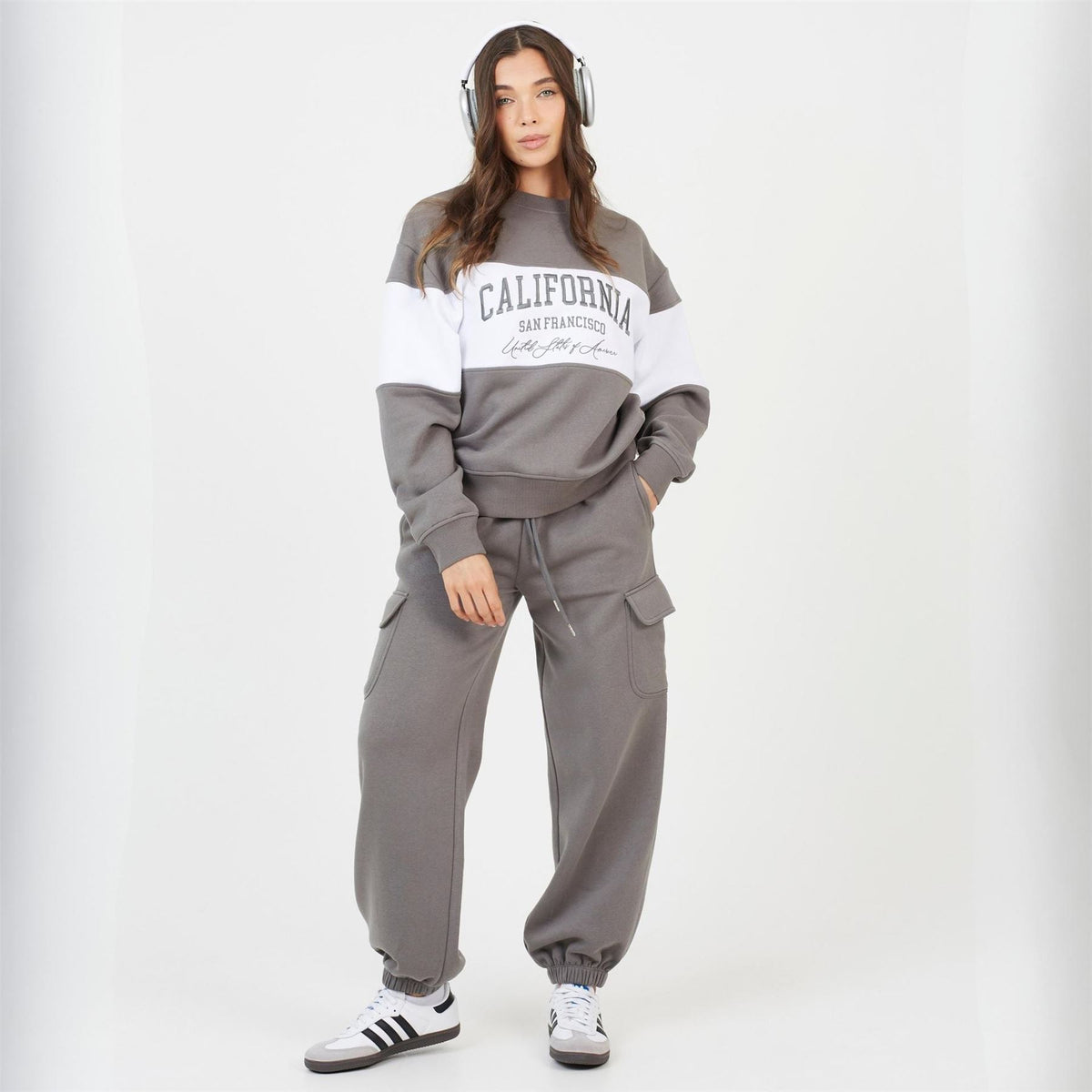 Brave Soul Soul Ladies Crew Neck Sweatshirt With California Embroidery