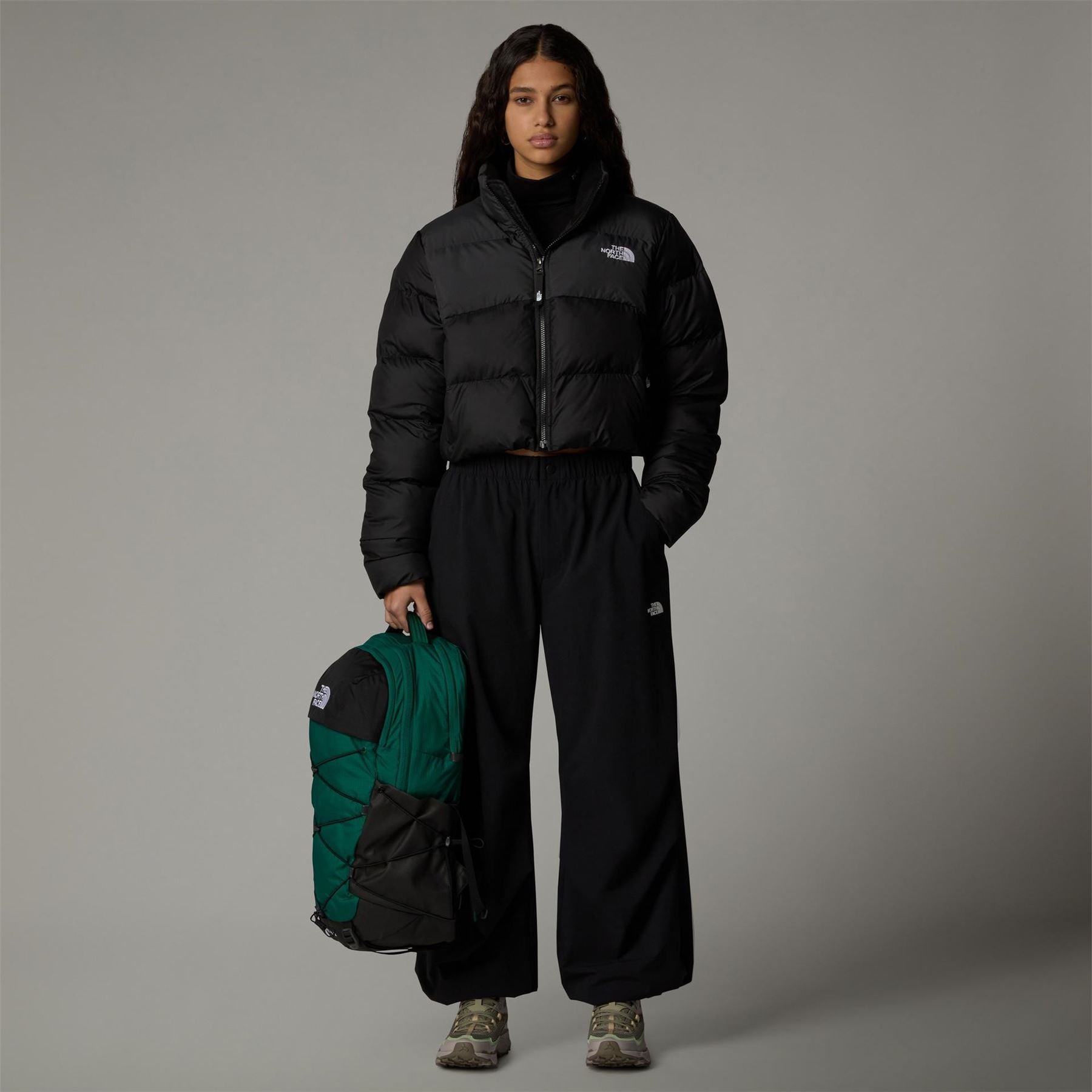 The North Face Cropped Saikuru Tnf Black Asphalt
