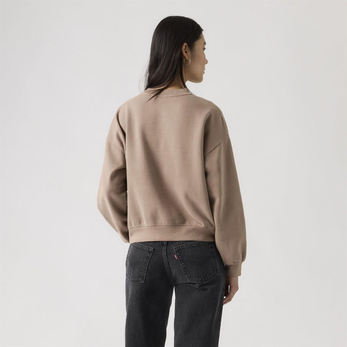Levis Boxy Crew Neck Drop Shoulder Long Sleeve Sweatshirt