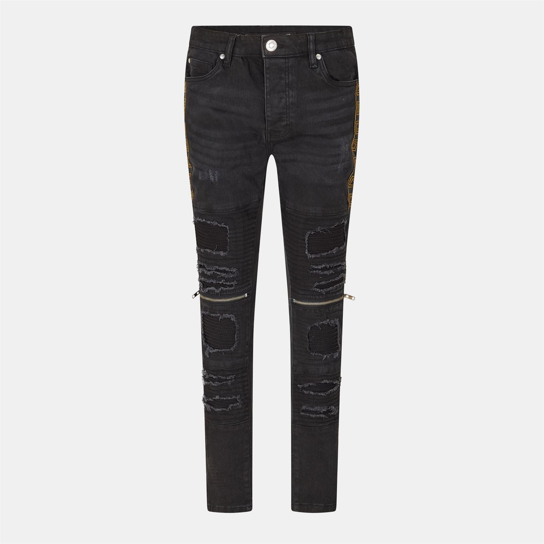 Brave Soul Wash Bike Jean With Stitch Detail