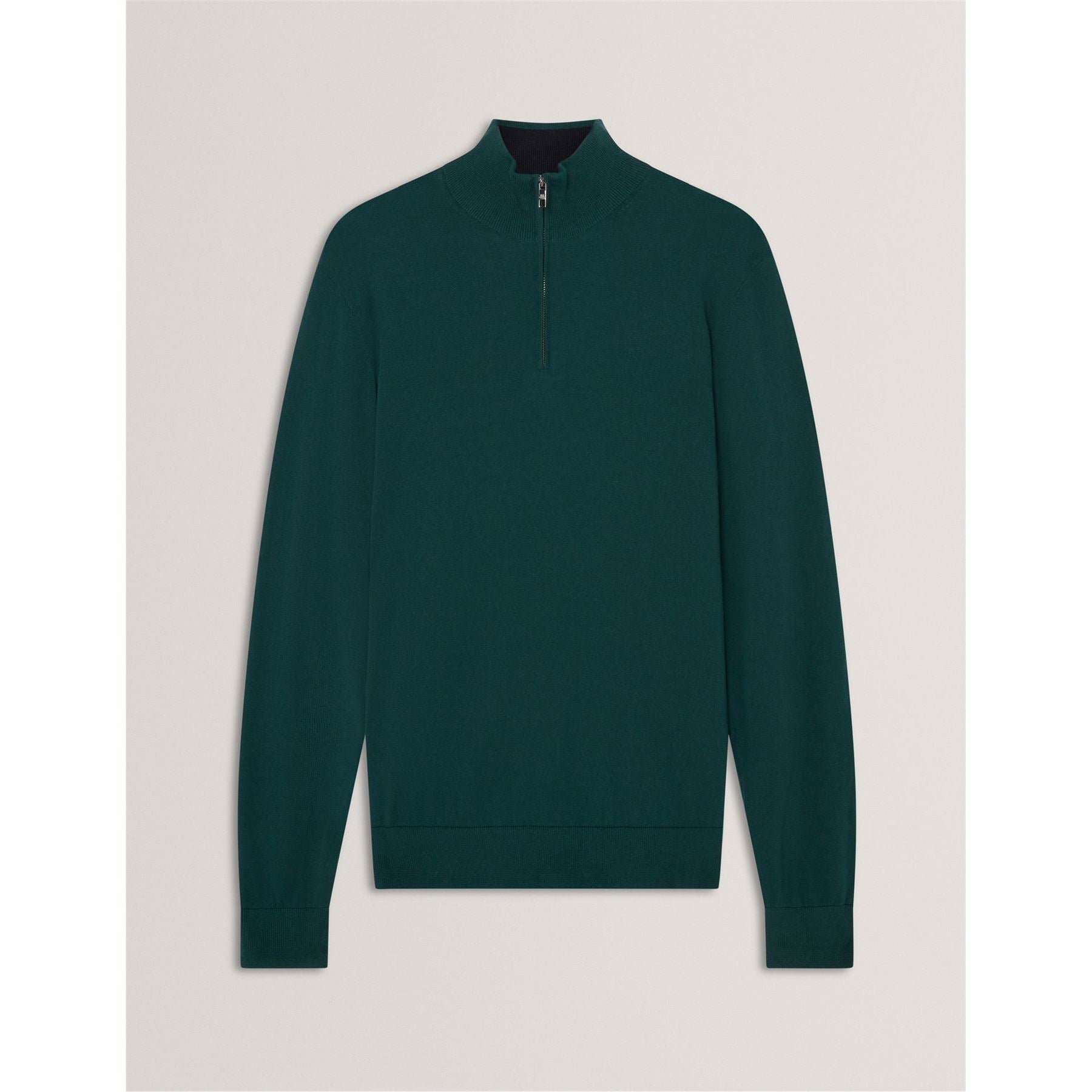 Ted Baker Merino Zip Neck Long Sleeve Raglan Sweater