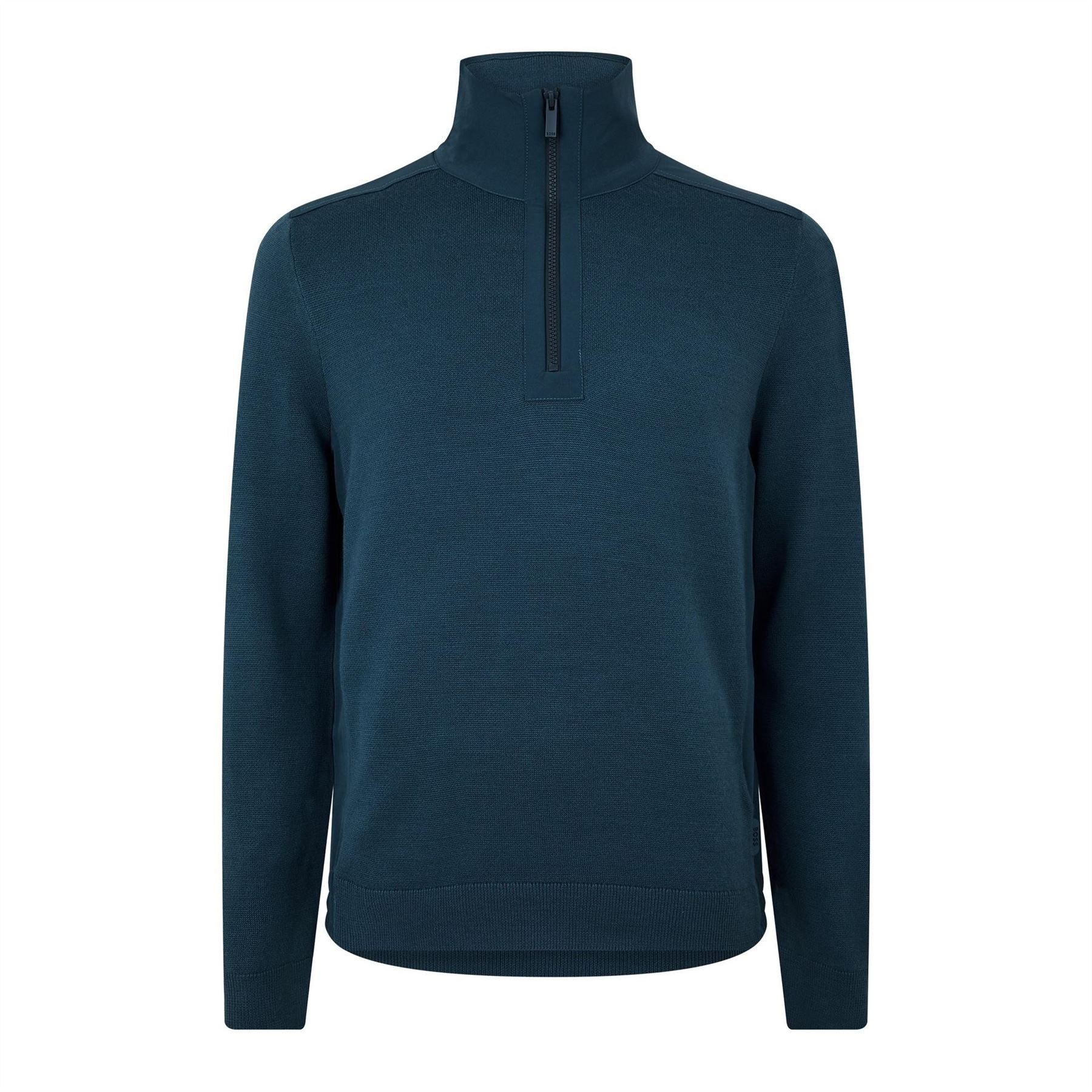 Boss Regular Fit Funnel Neck Long Sleeve Sweater