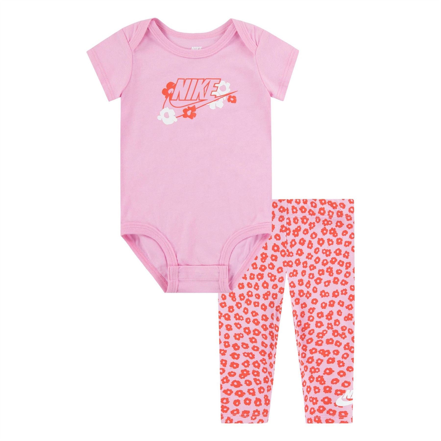 Nike Floral Bodysuit Legging Set Onesie