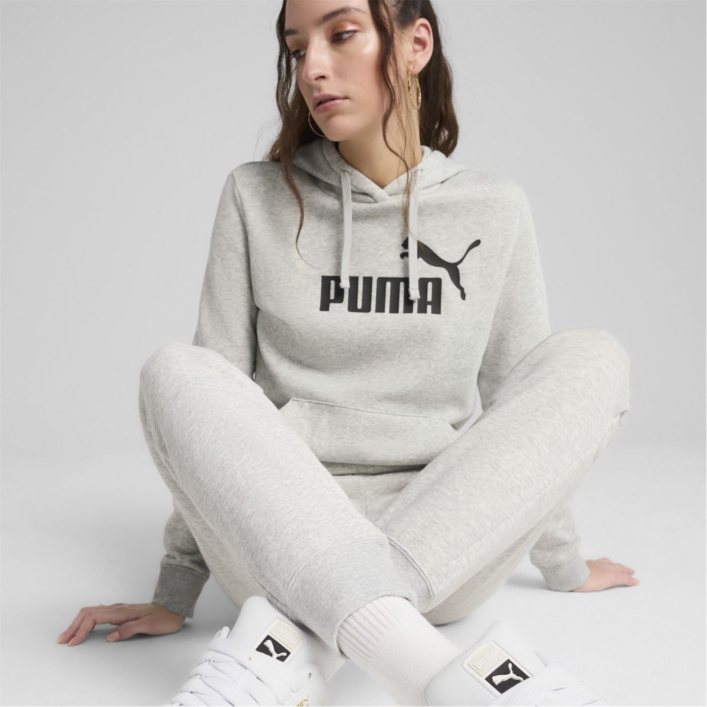 Puma Womens Essentials Logo Slim Trousers