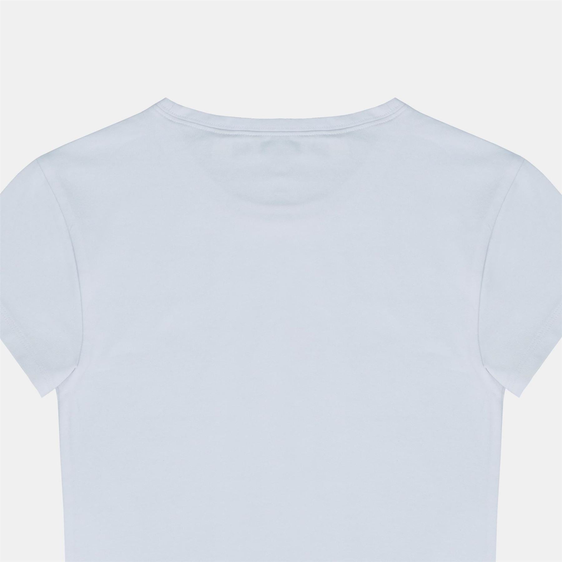 Jack Wills Graphic Cotton Short Sleeve Crew Neck Print Crop Top