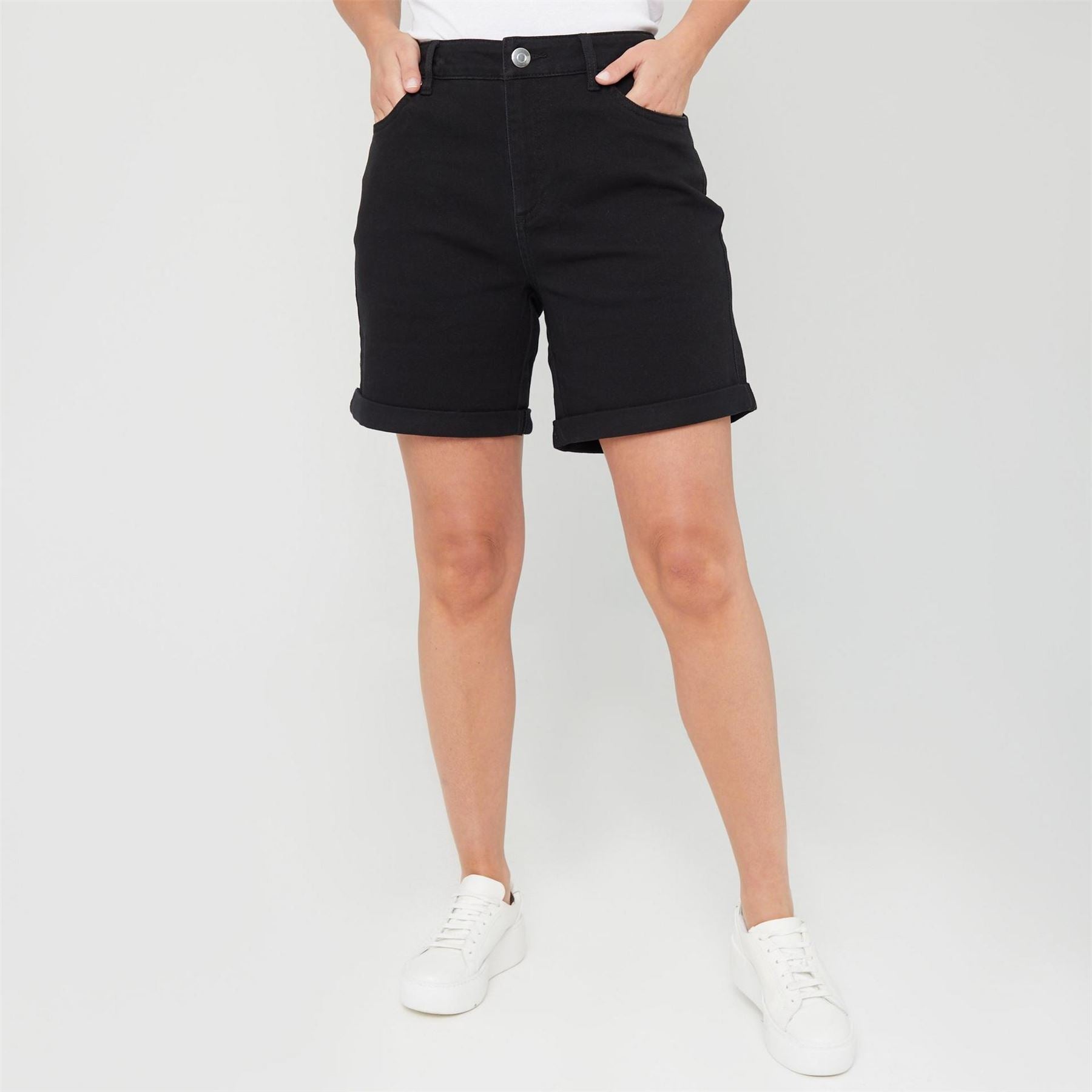 Be You Longer Length Denim Shorts