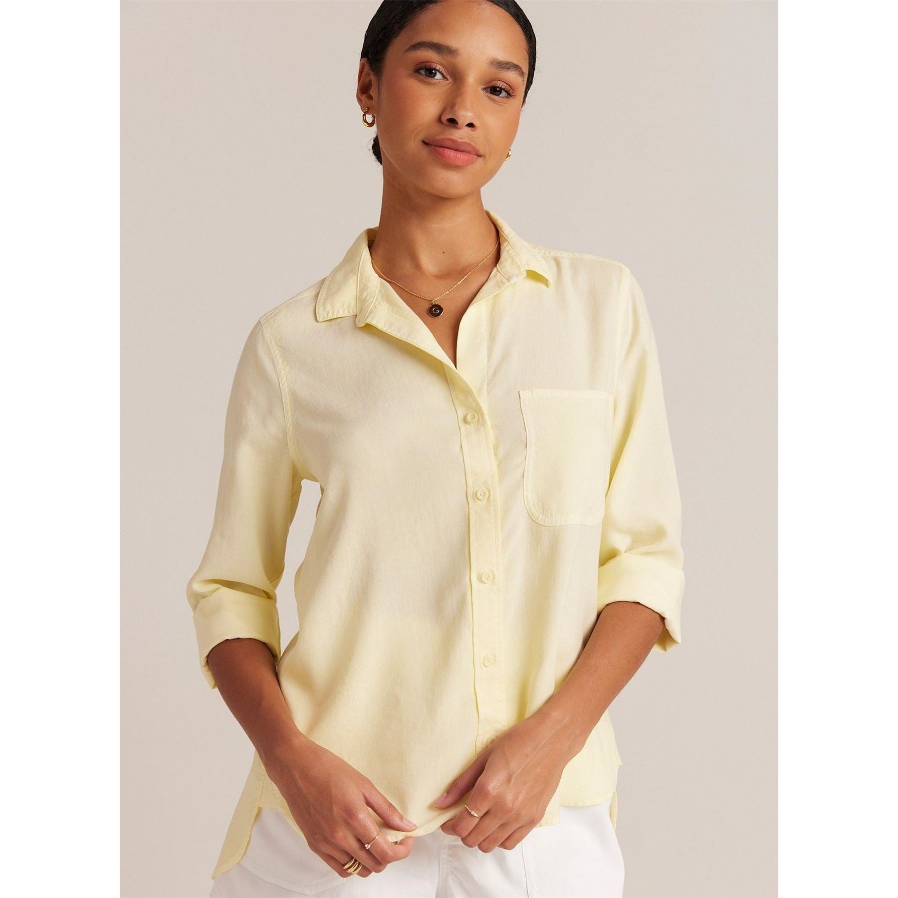 Bella Dahl Relaxed Fit Long Sleeve Cuff Shirt
