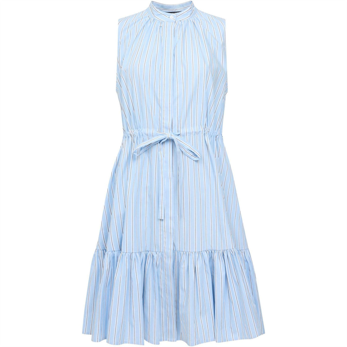French Connection Era High Neck Knee Length Tiered Dress