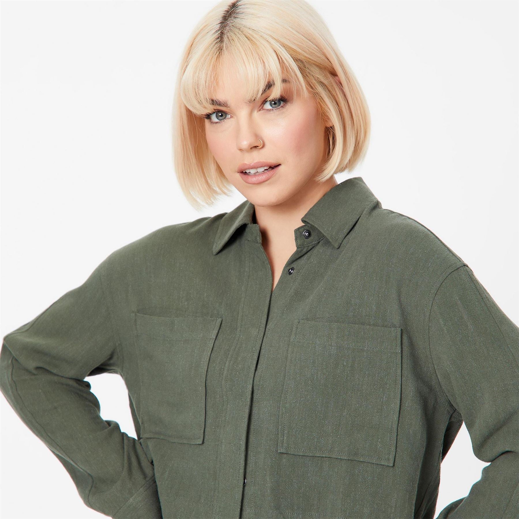 Jack Wills Linen Blend Shacket