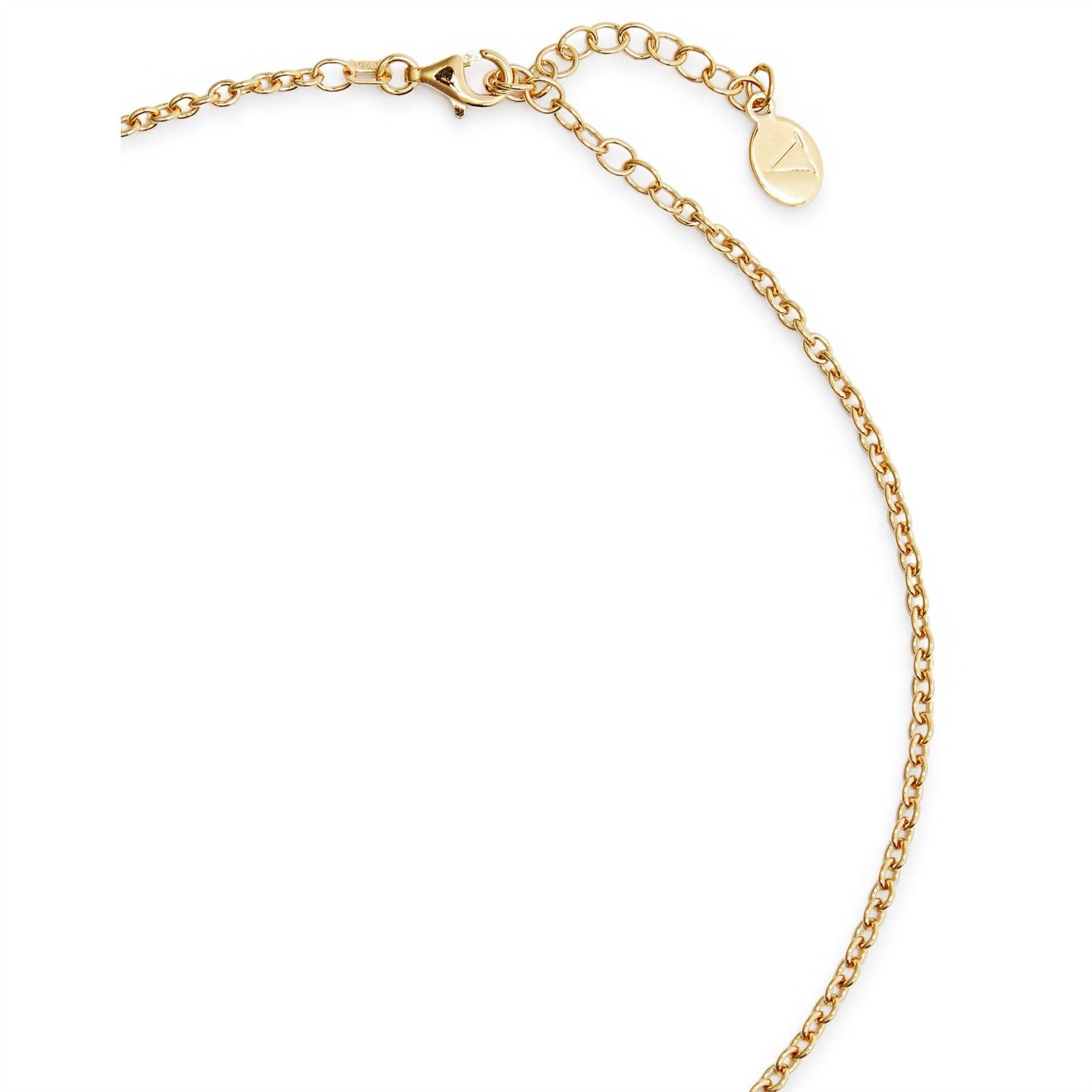 V Jewellery Round Stone Choker