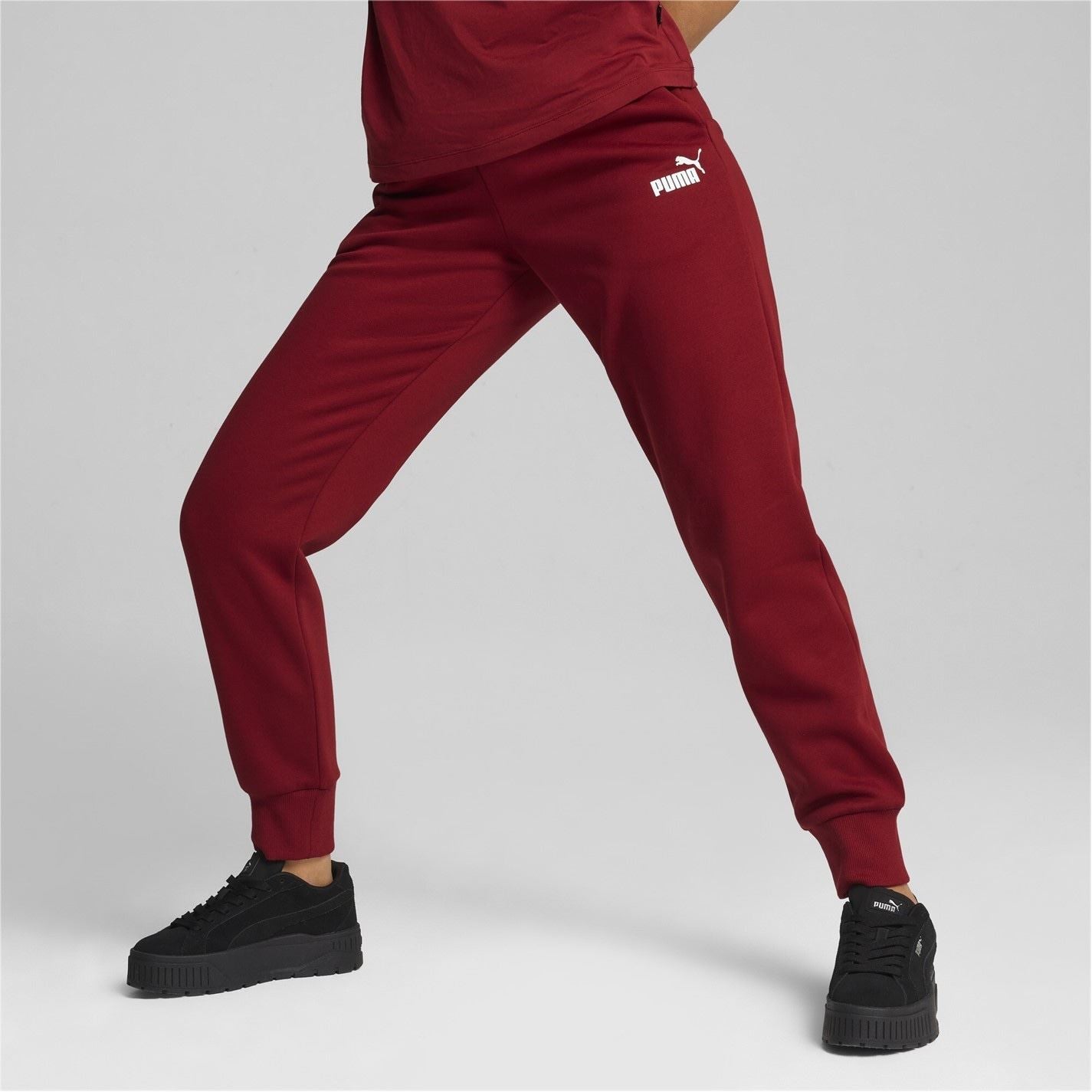 Puma Womens Essentials Logo Slim Trousers