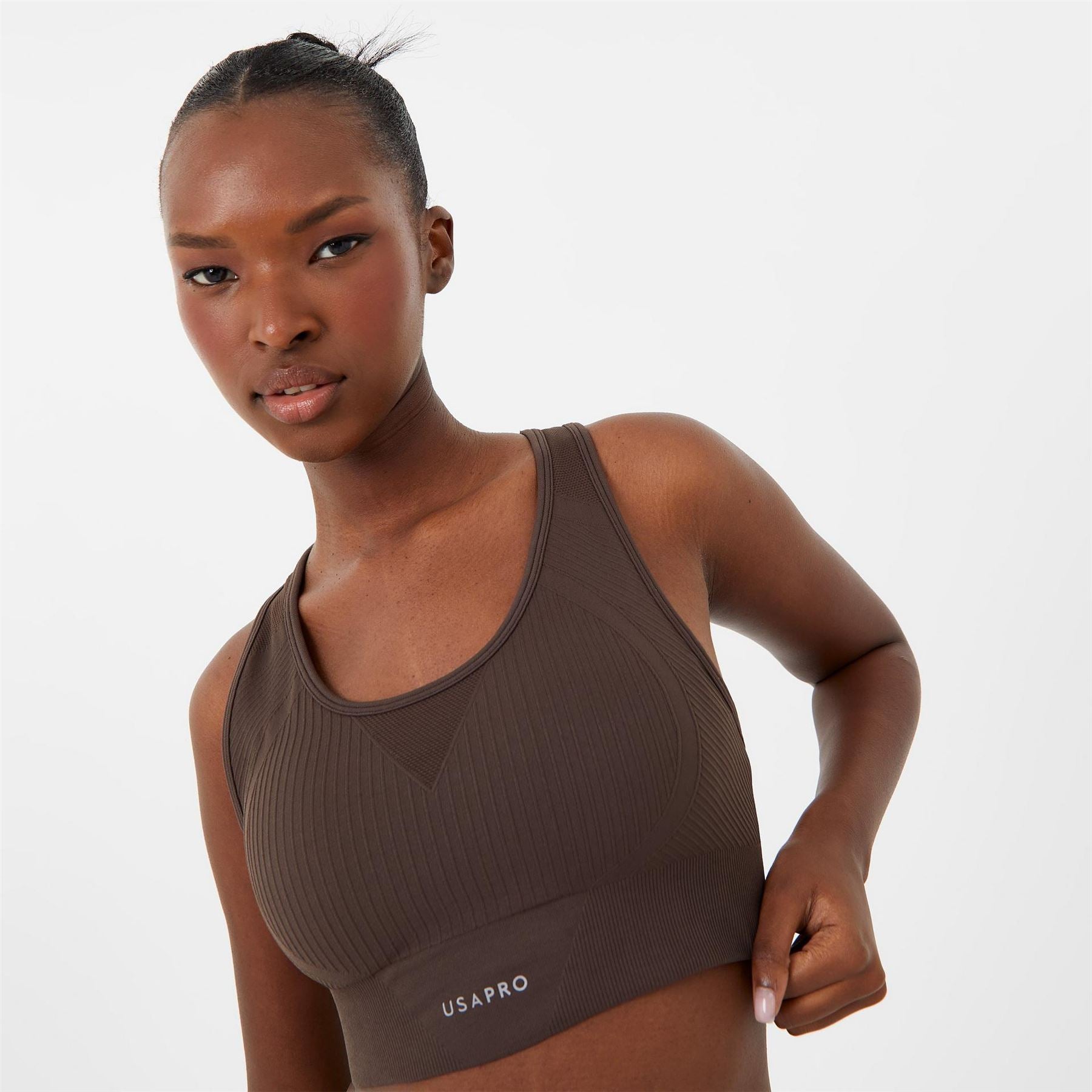 USA Pro Core Seamless Crop Sports Bra