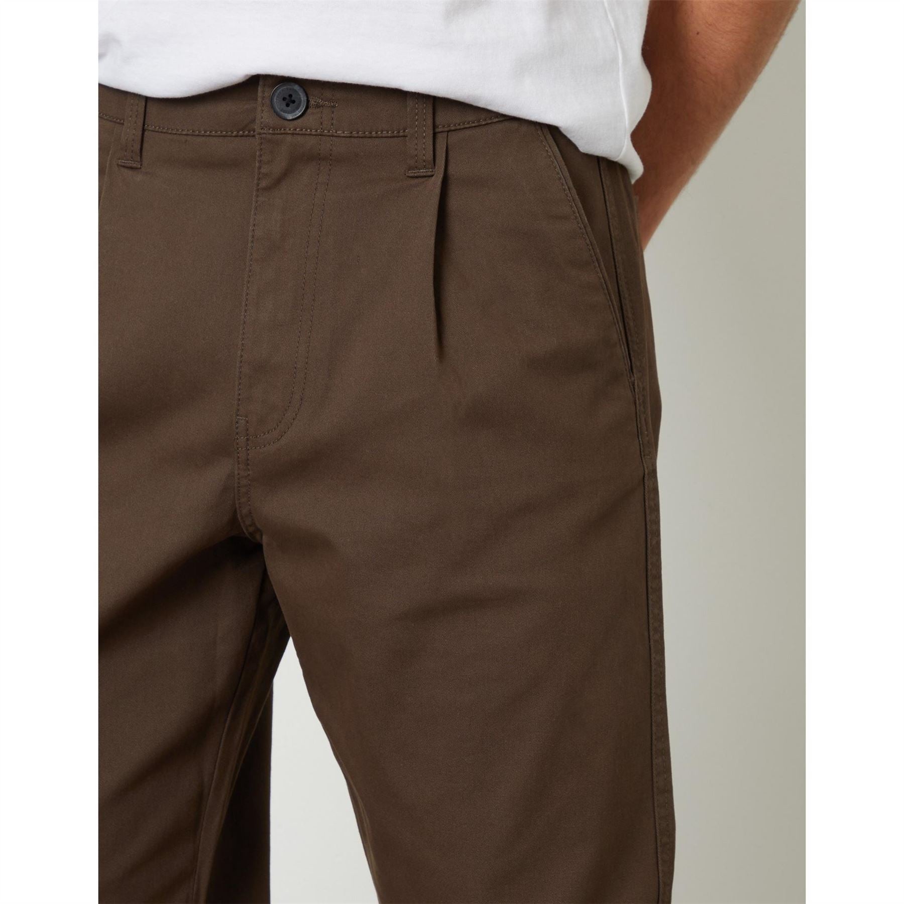 Threadbare Fog Chino Straight Solid Patterned