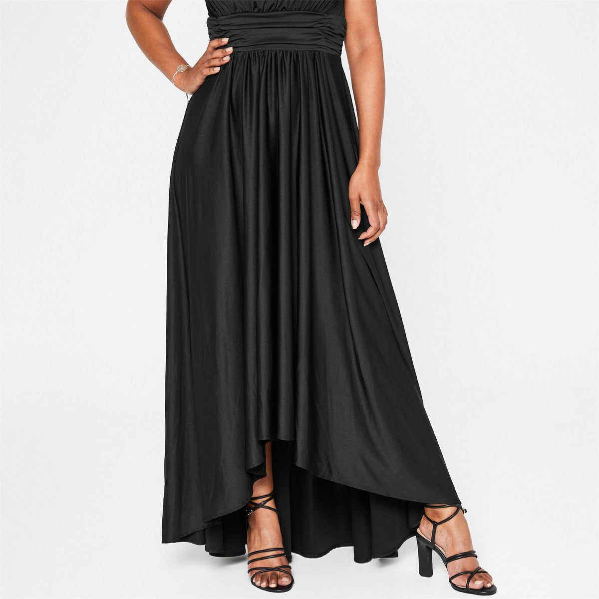 Biba Bridesmaid Dip Hem Maxi Dress