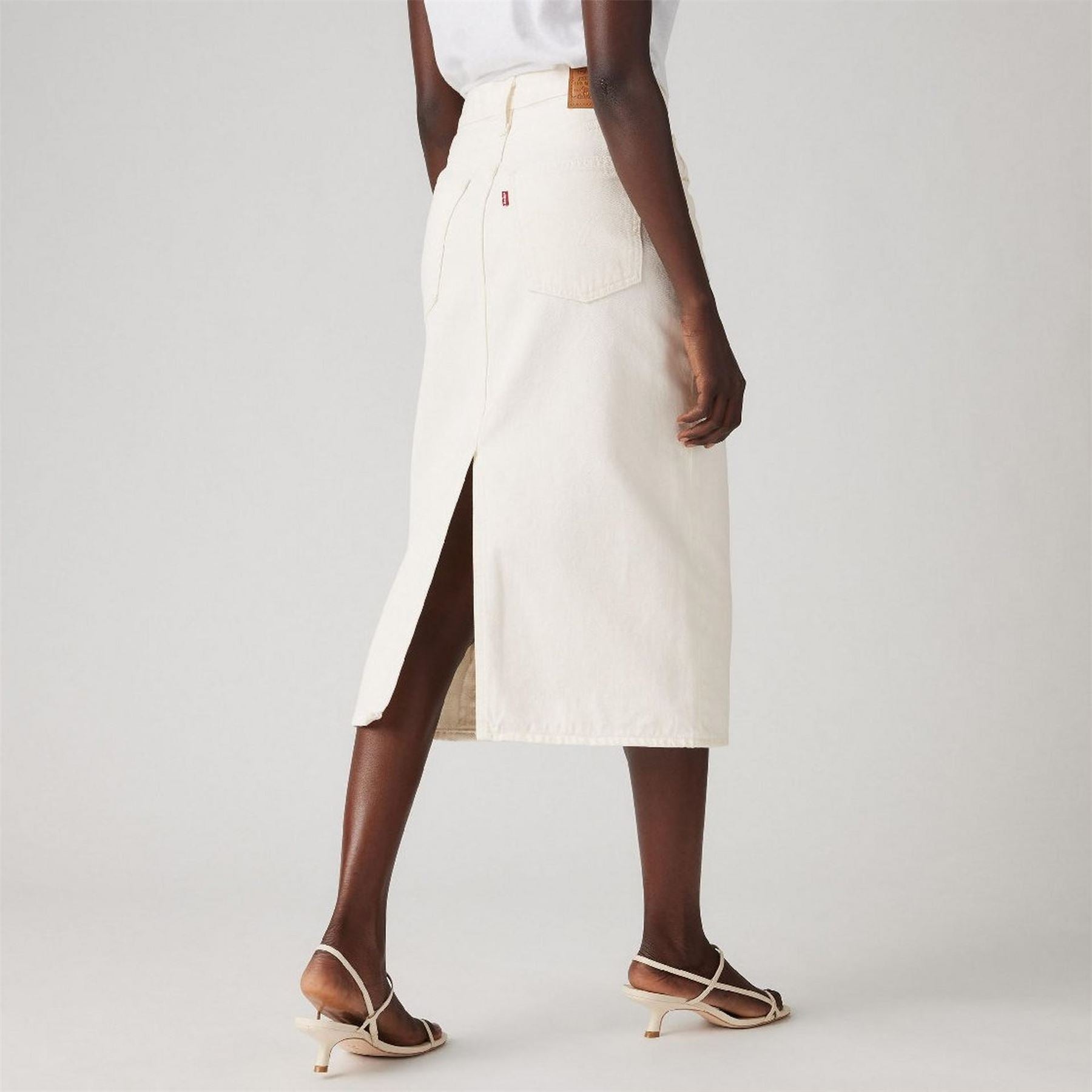 Levis Hr Back Slit Skirt Snowing in