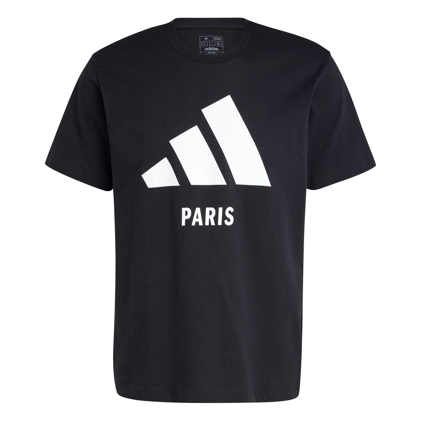 adidas Paris Bold Logo Crew Neck Short Sleeve Jersey T-Shirt