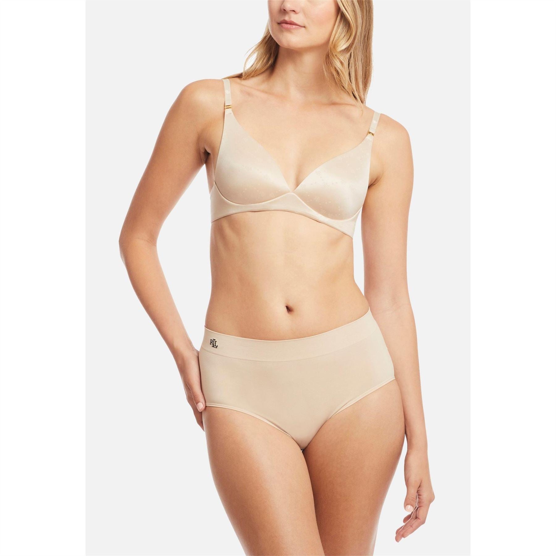 Lauren by Ralph Lauren Real Leather Wireless T-Shirt Bra