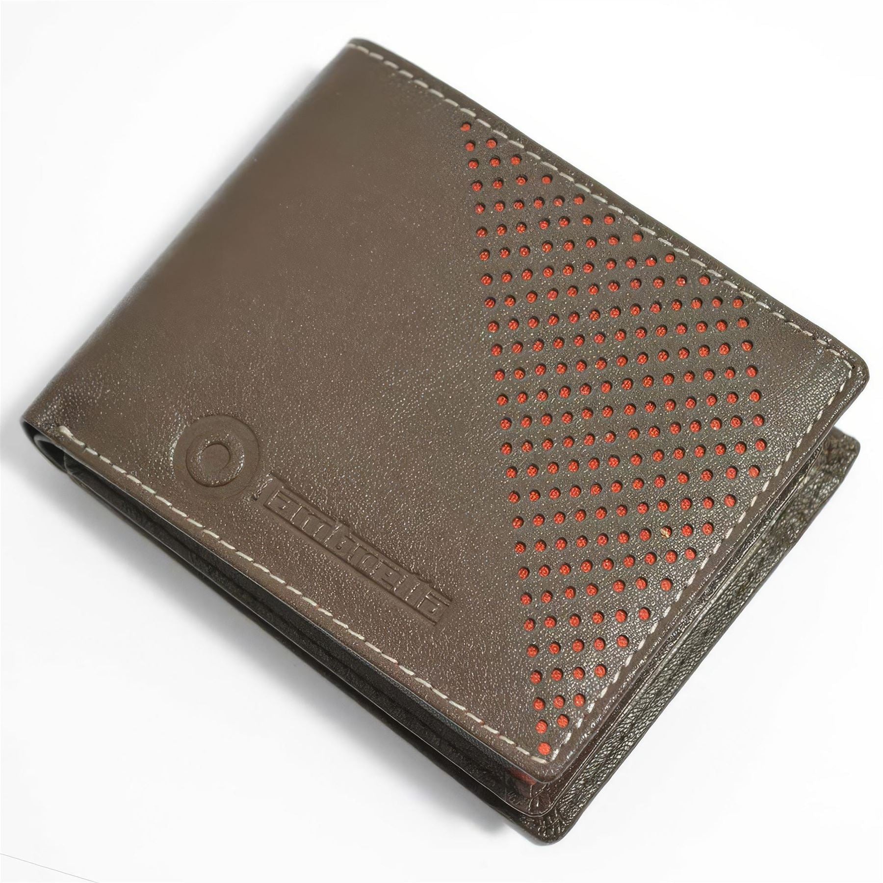 Lambretta Punched Leather Billfold Wallet