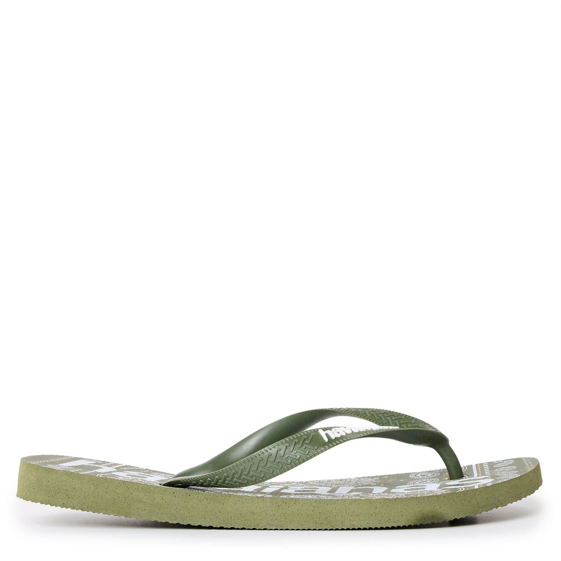 Havaianas Mens Hav. Top Logomania Fashion Green 43 Flip Flops