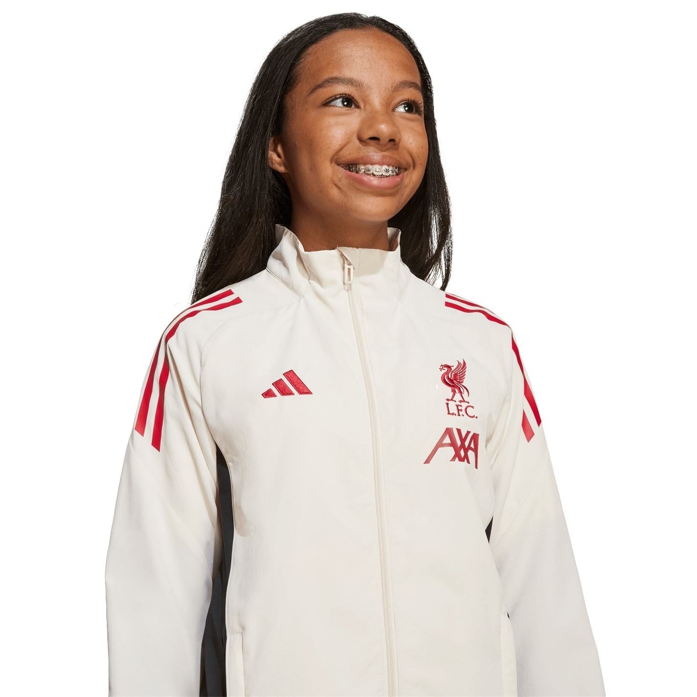 adidas Liverpool Pre Match Jacket 2025 2026 Juniors