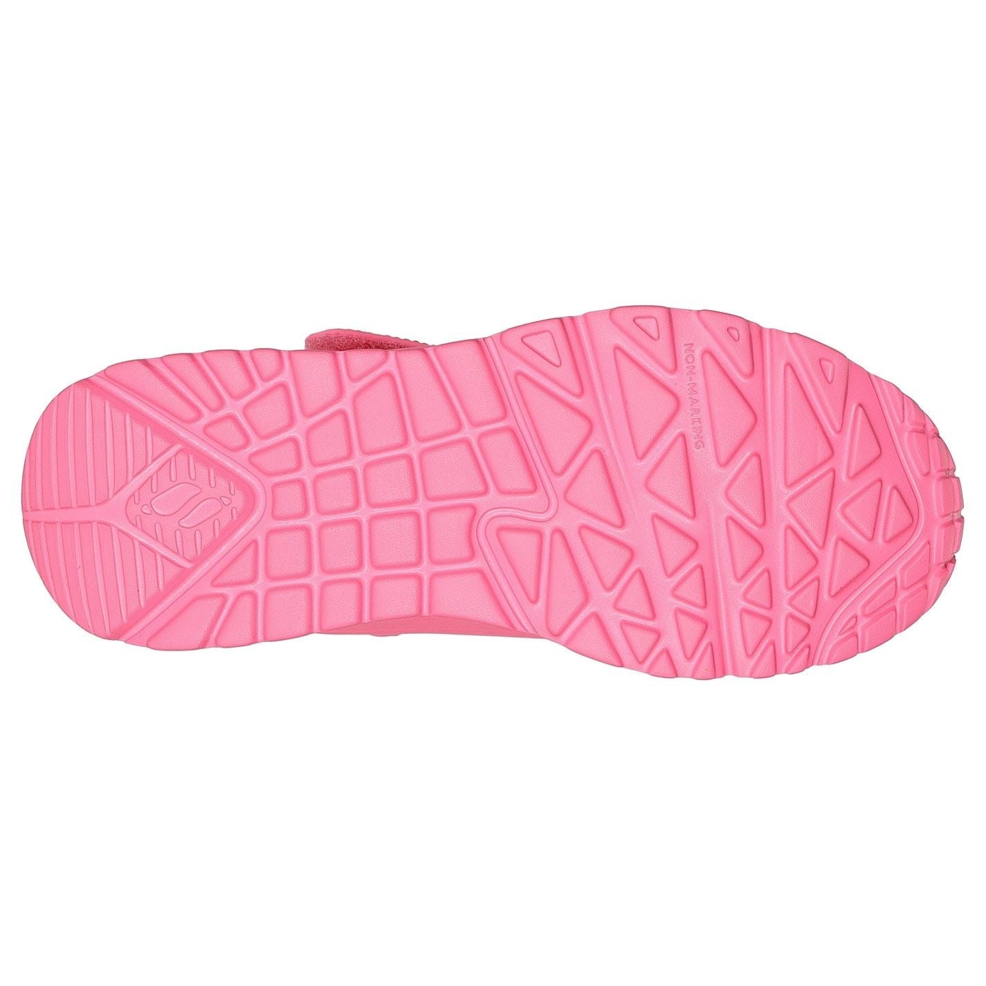 Skechers Duraleather W Metallic Heel Lace Up Low Top Trainers Girls