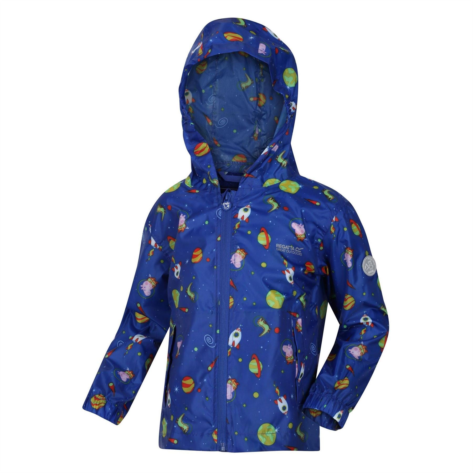 Regatta Pepa Hooded Rain Jacket with Elasticated Cuff