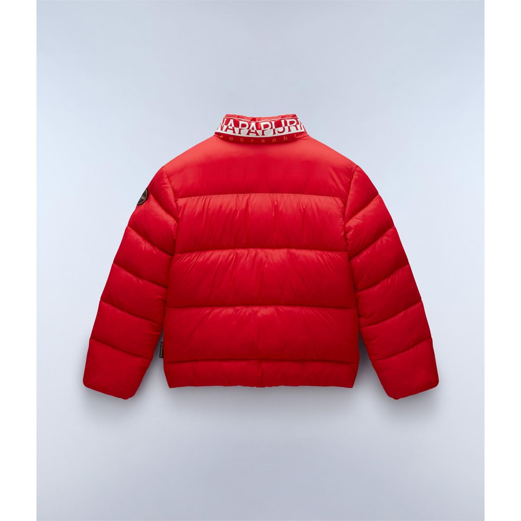 Napapijri Solid Patterned High Neck Puffer Coat