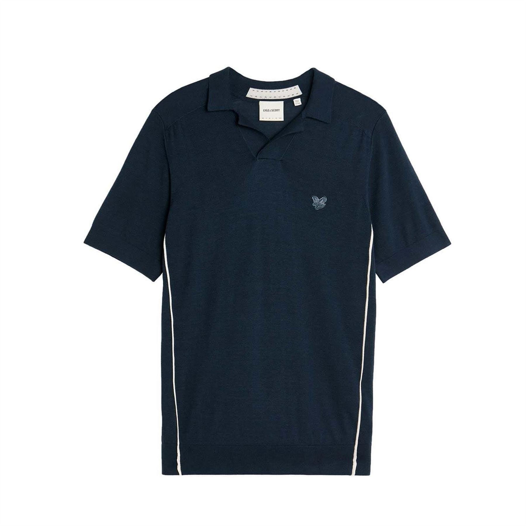 Lyle and Scott Tipped Knitted Polo Shirt