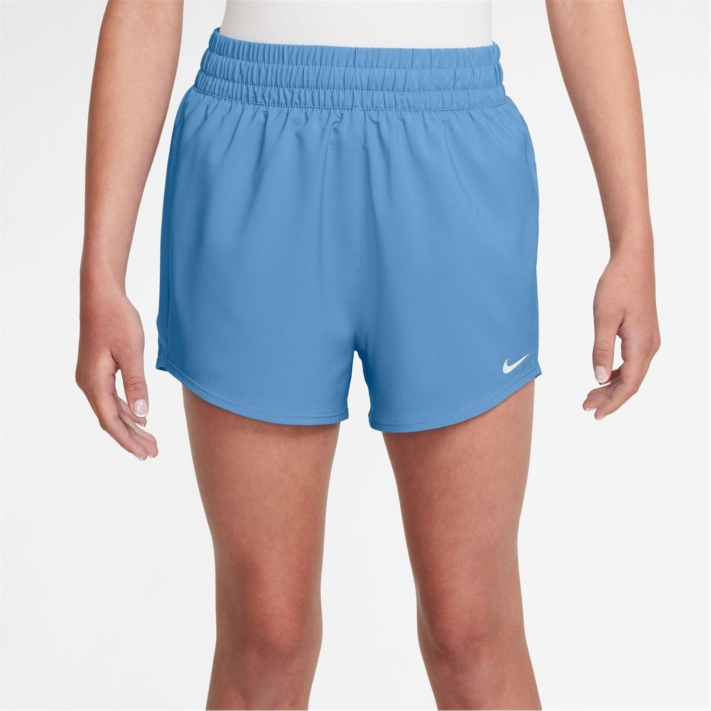 Nike One Big Kids (girls) Dri Fit High Waisted Woven Training Shorts
