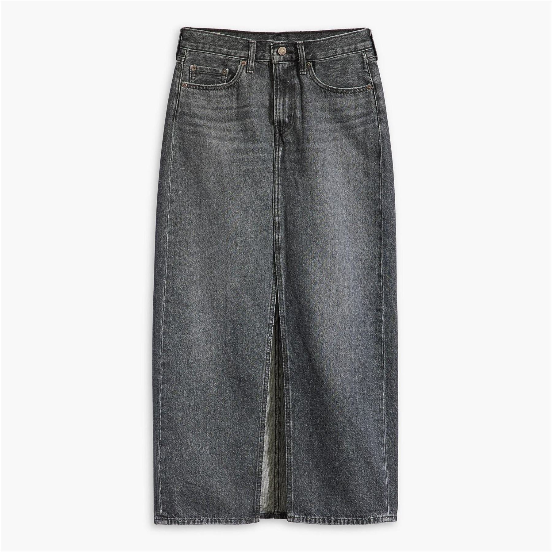 Levis Ankle Column Denim Skirt