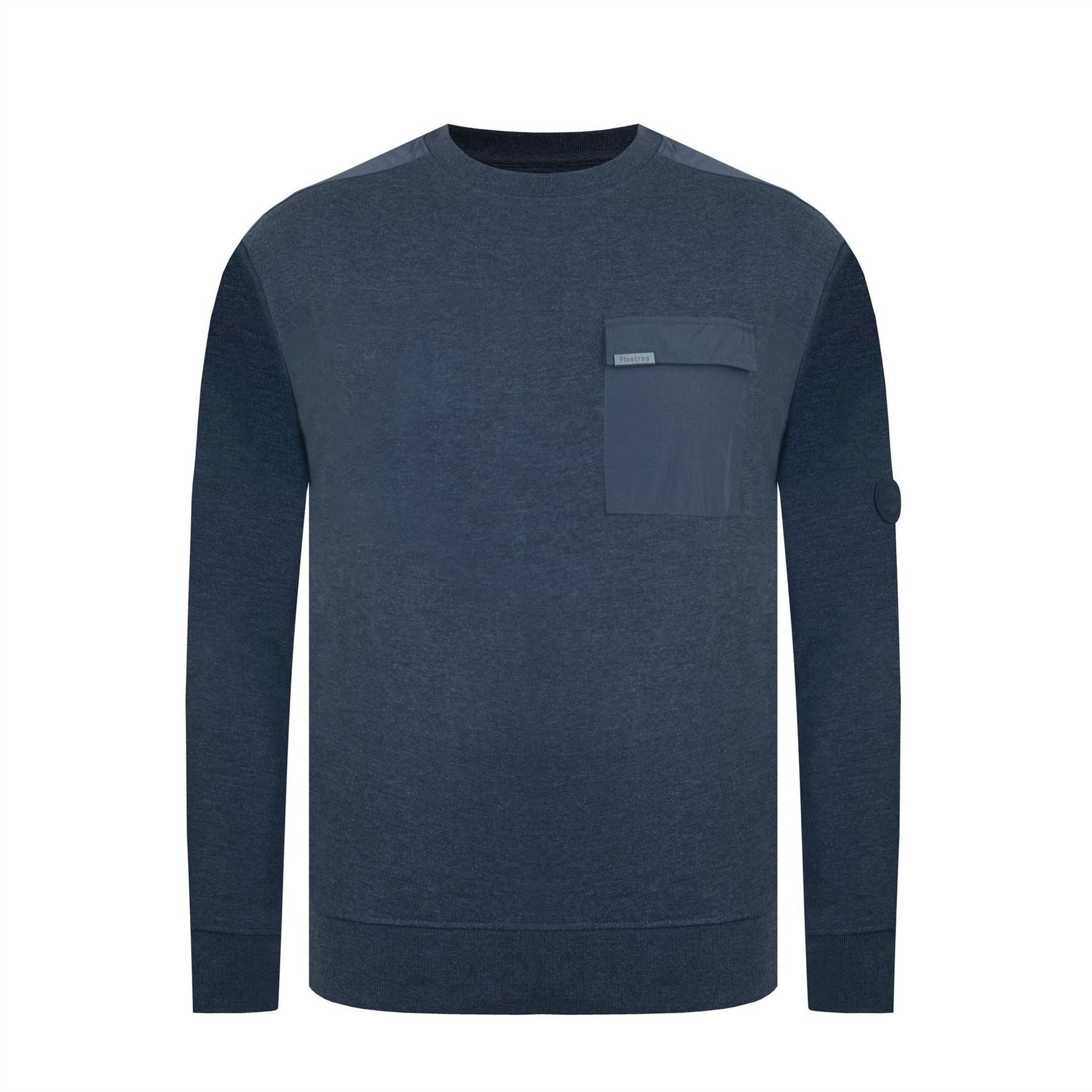 Firetrap Crew Neck Regular Fit Long Sleeve Sweater