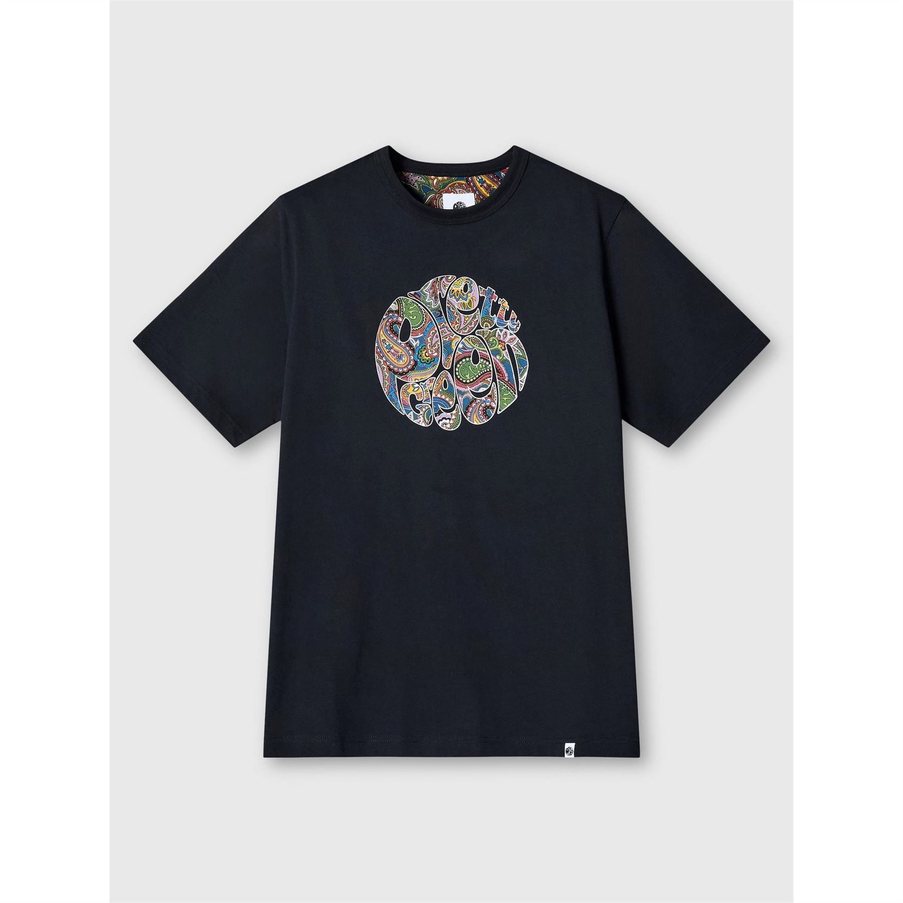 Pretty Green Paisley Crew Neck Short Sleeve T-Shirt