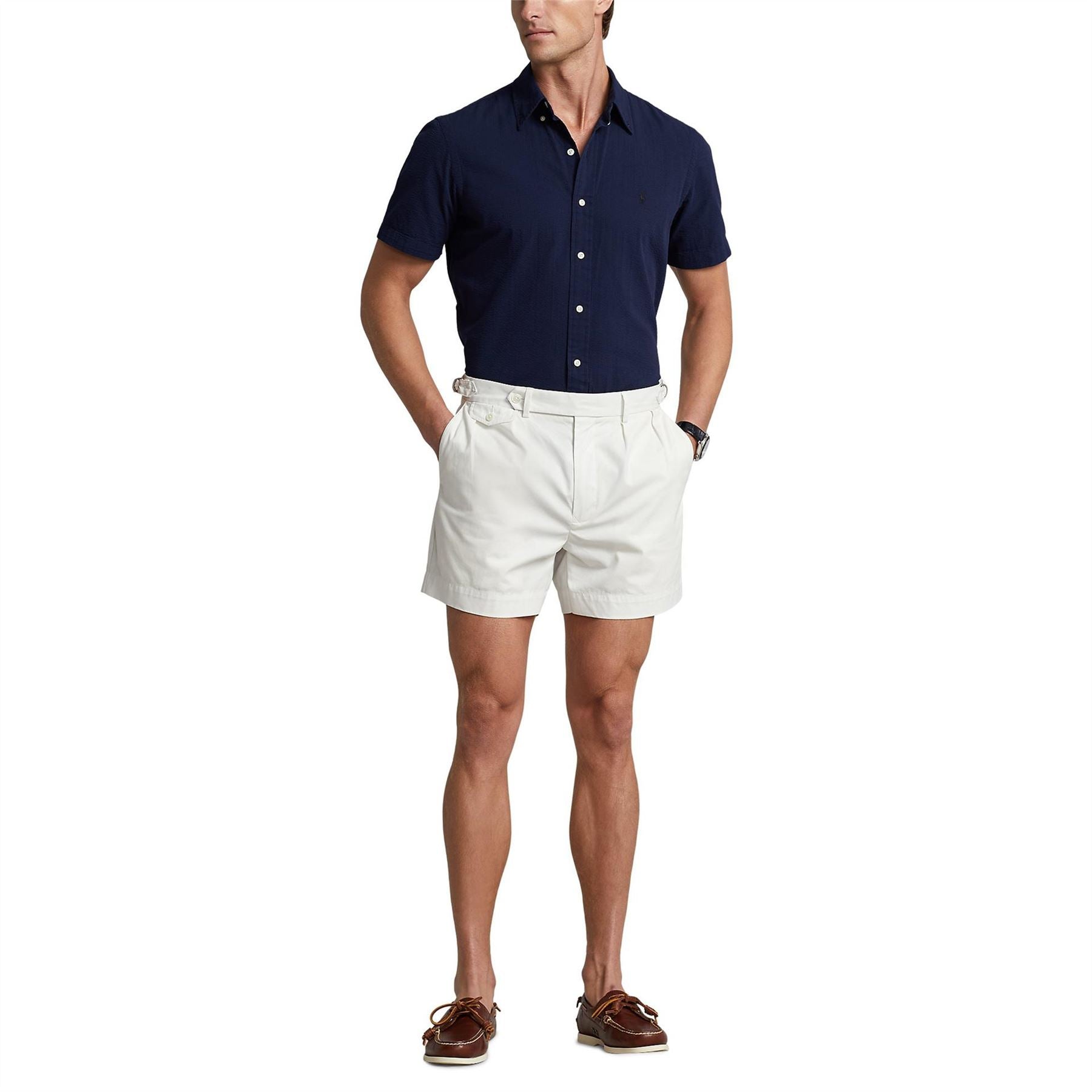 Polo Ralph Lauren Seersucker Regular Fit Button Down Collar Shirt