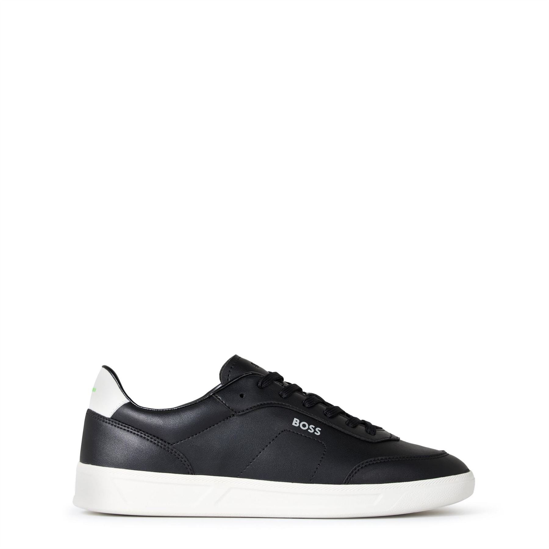 Boss BOSS Leather Trainers with Logo Detail   Premium Construction (Brandon)