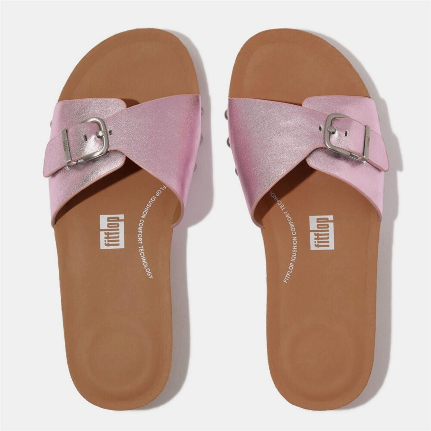 FitFlop Adjustable Buckle Metallic Sliders