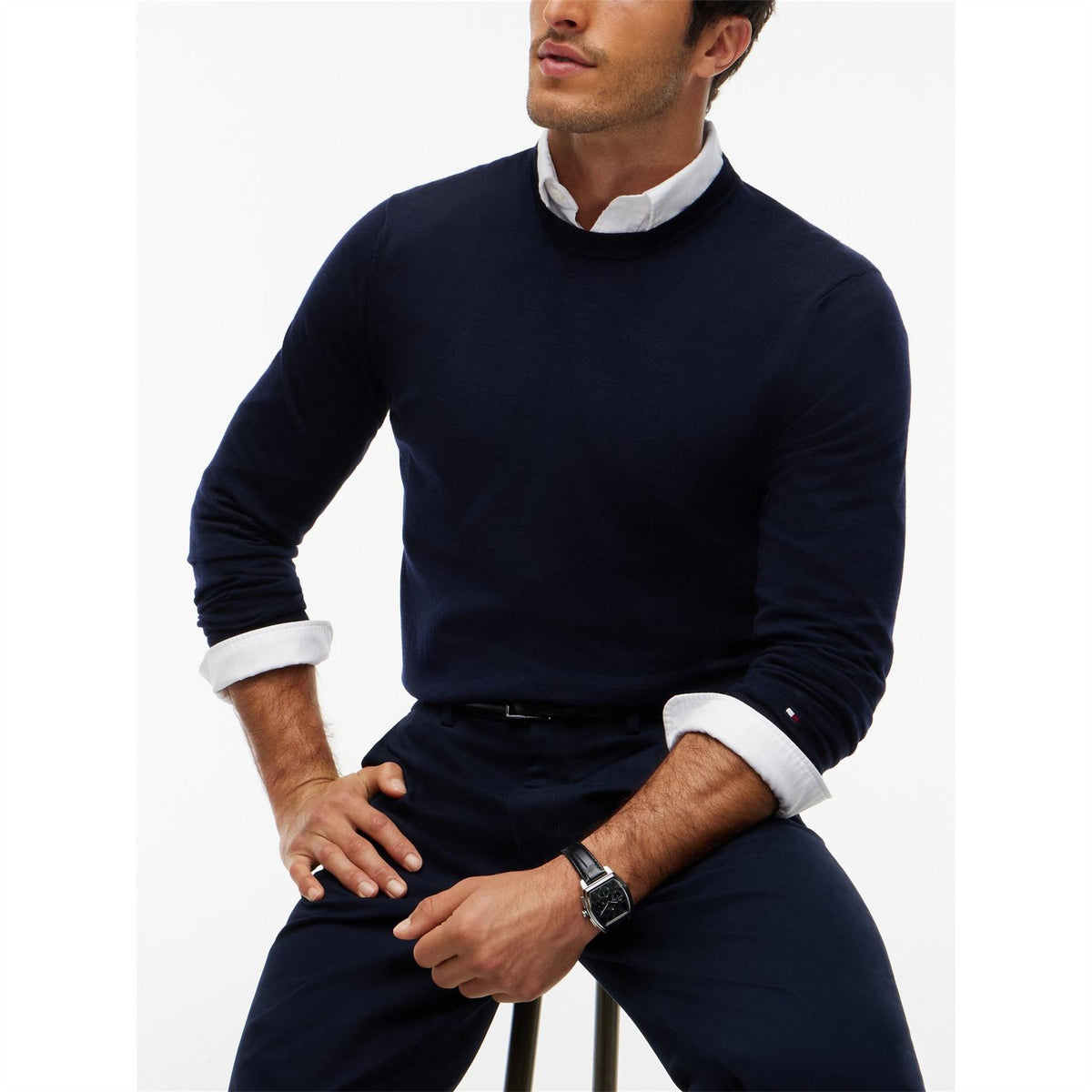 Tommy Hilfiger Tommy Ny Merino Wool Crew Neck Jumper