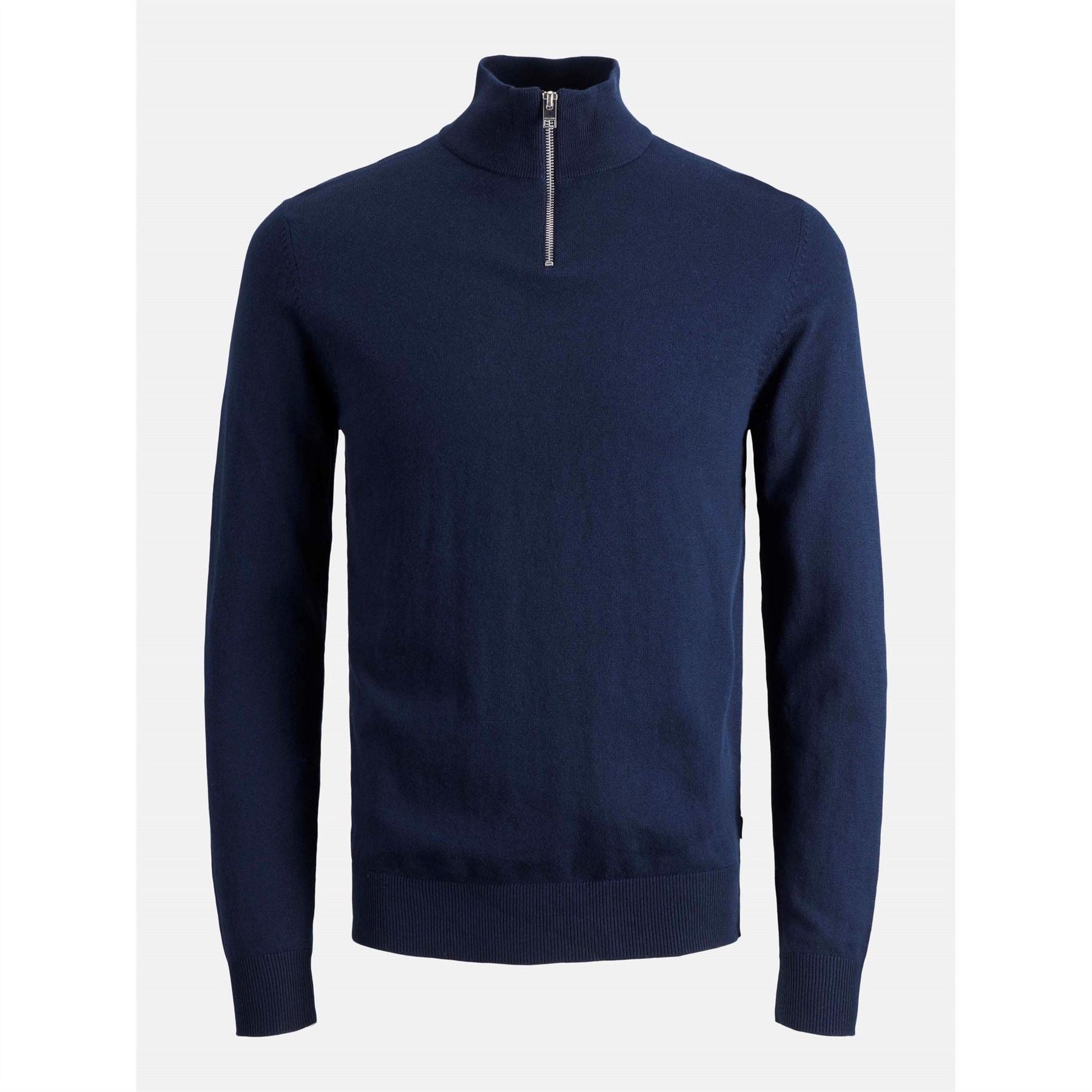 Jack and Jones Mens Emil Half Zip Knitted Top