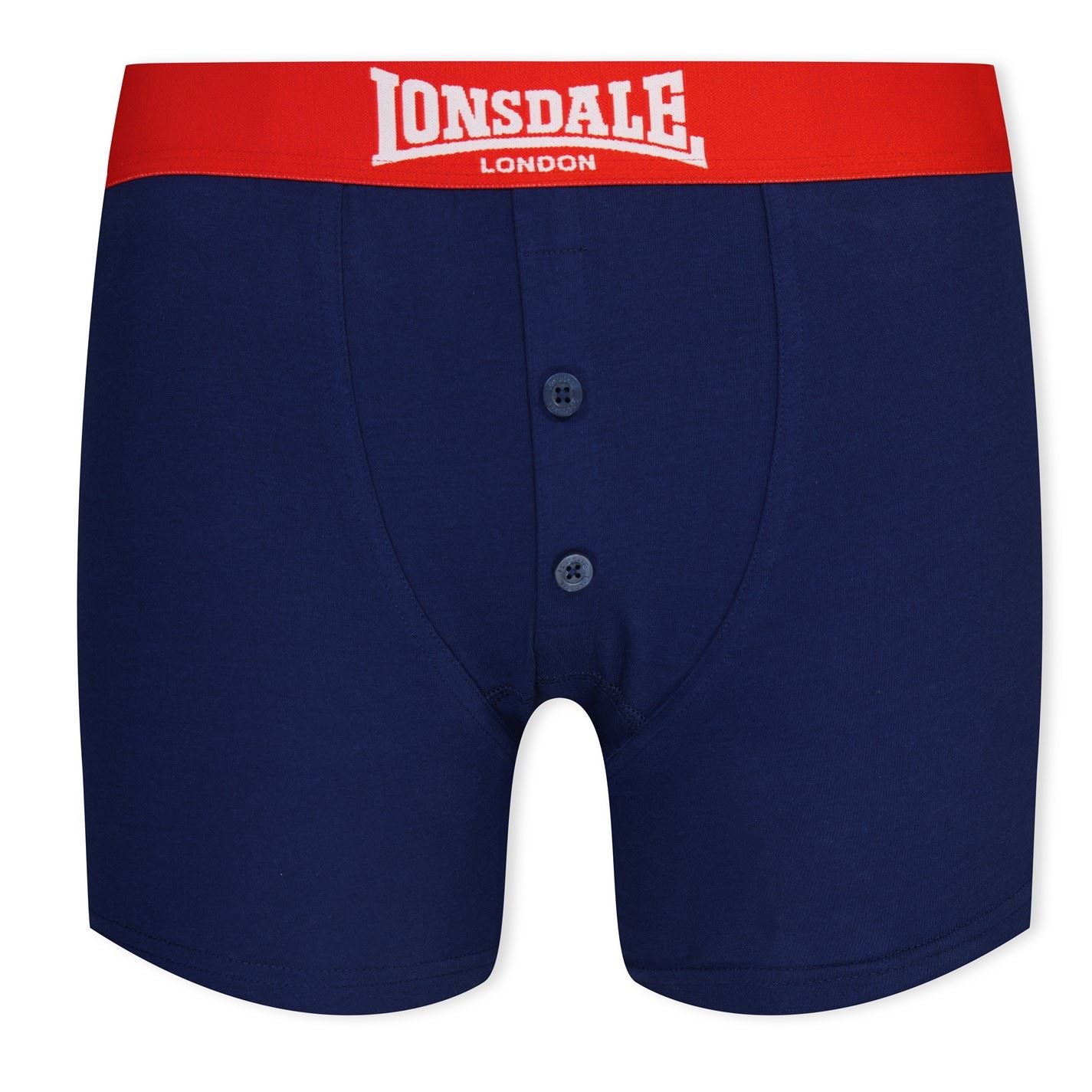 Lonsdale 2 Pack Boxer Shorts Junior