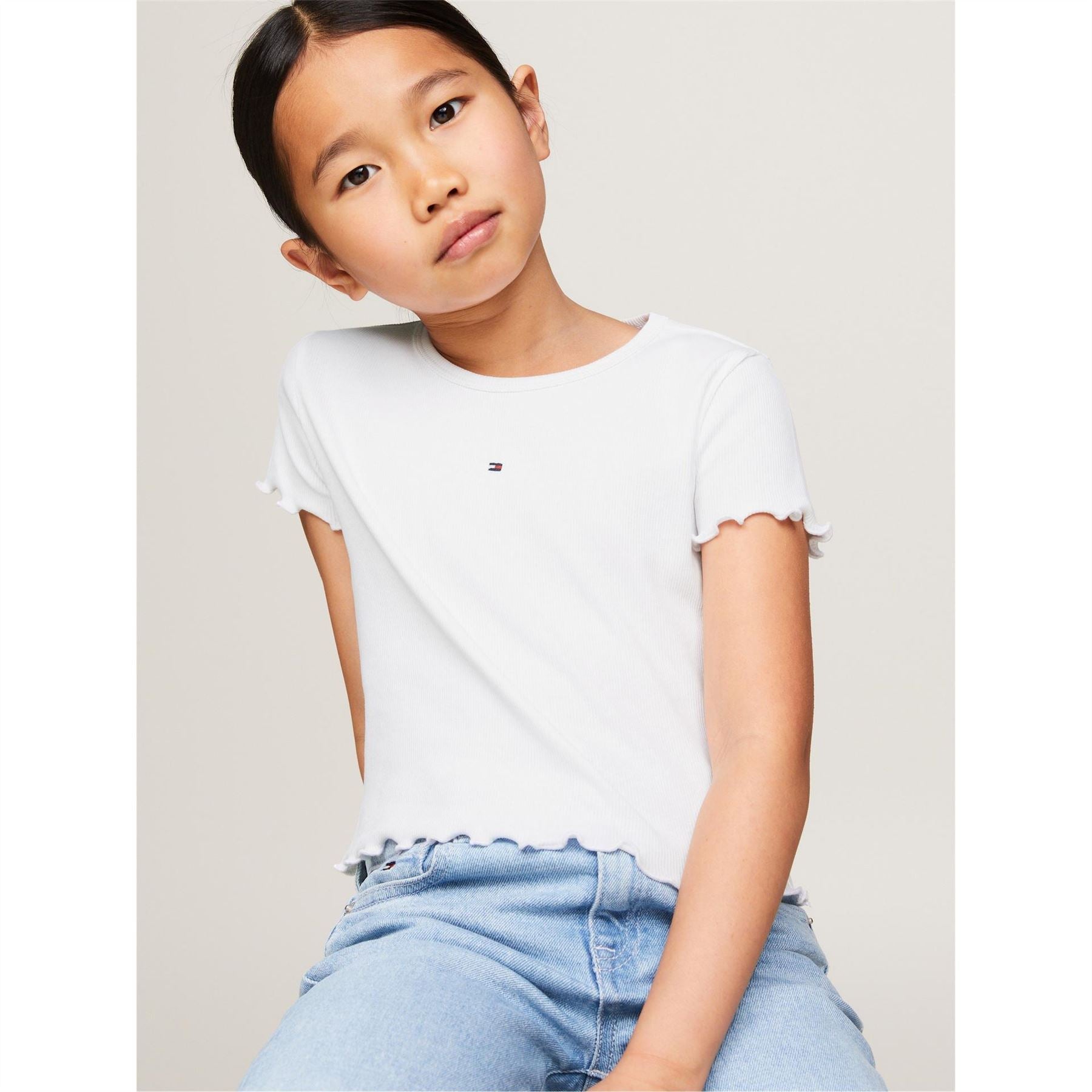 Tommy Hilfiger Regular Fit Rib Crew Neck T-Shirt