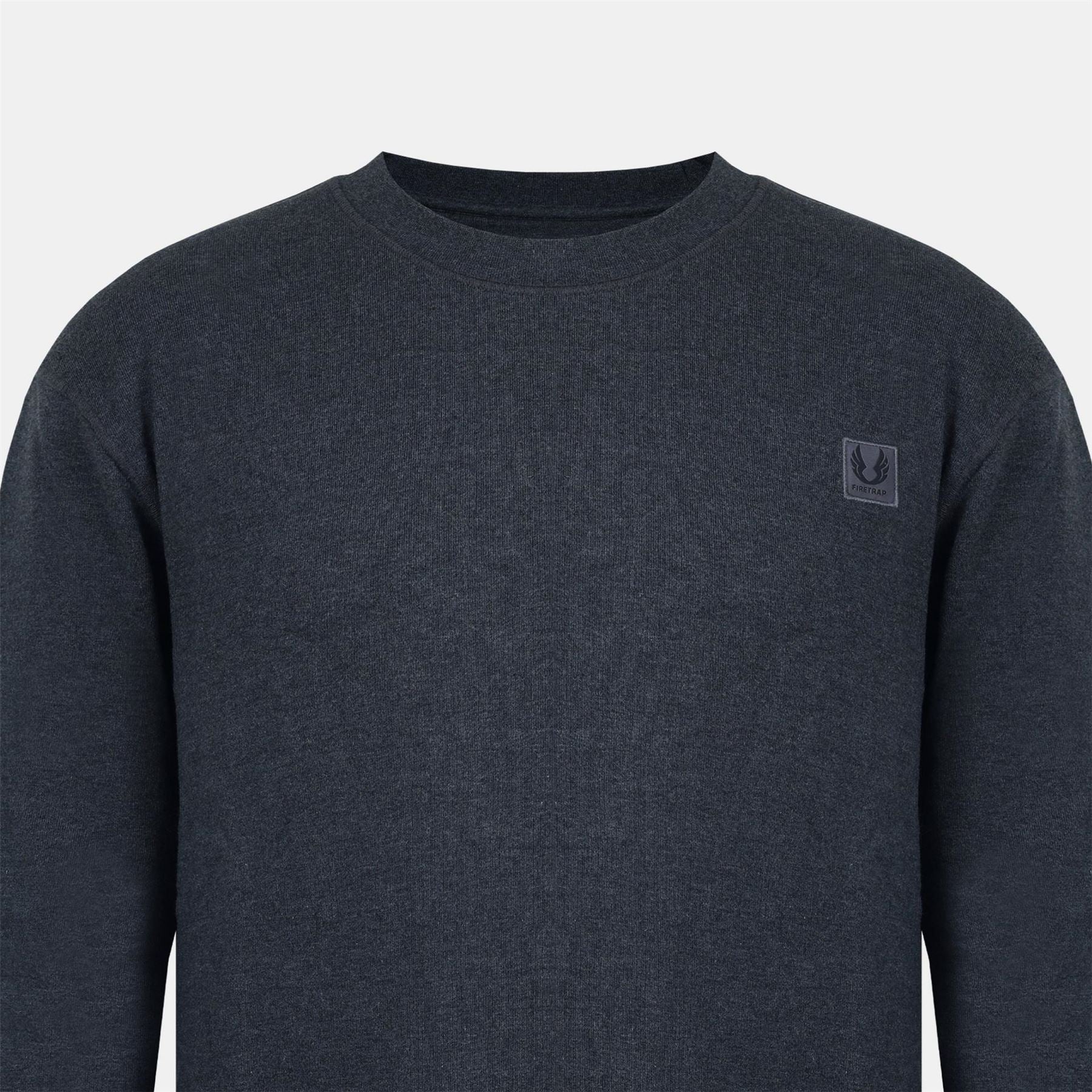 Firetrap Crew Neck Long Sleeve Regular Fit Sweater