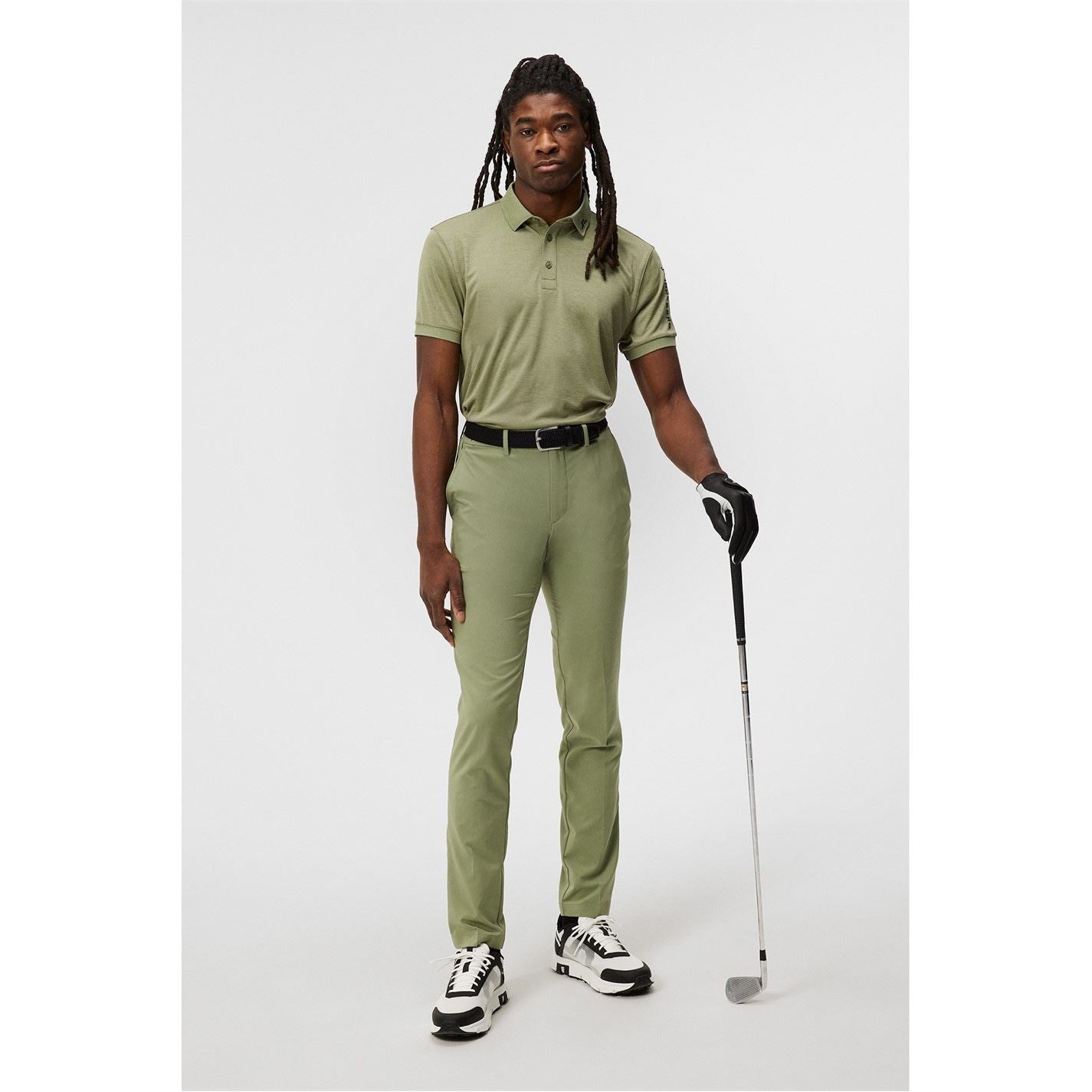 J Lindeberg Golf Junior Tour Tech Short Sleeve Performance Polo Shirt