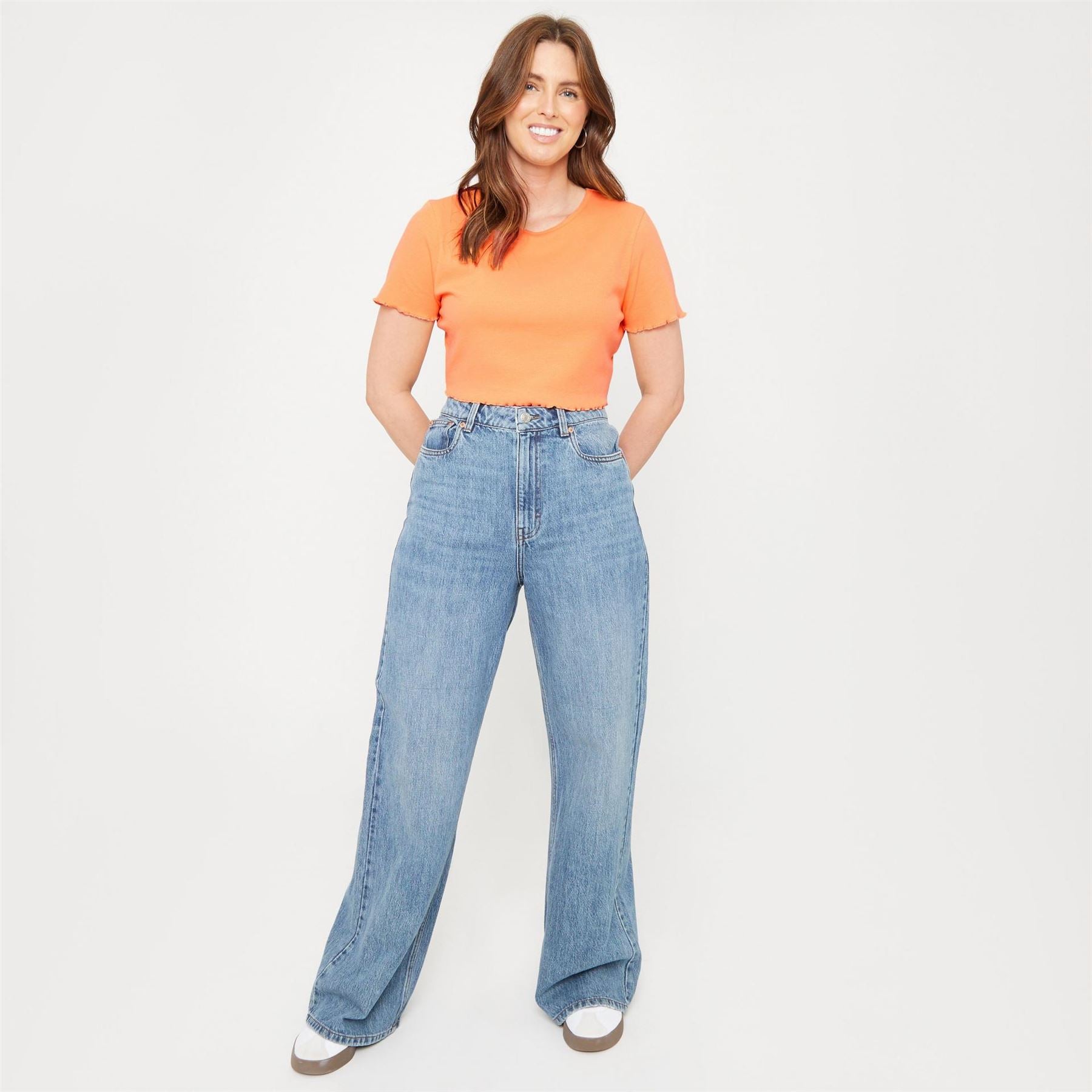 Be You You Crop Regular Fit Crew Neck T-Shirt