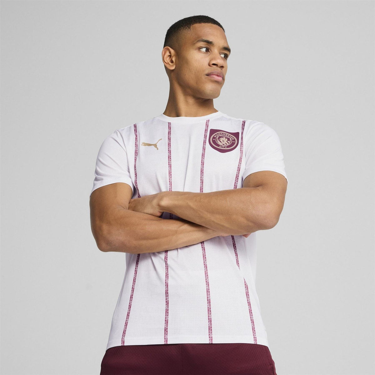 Puma Manchester City Pre Match Short Sleeve Shirt Adults